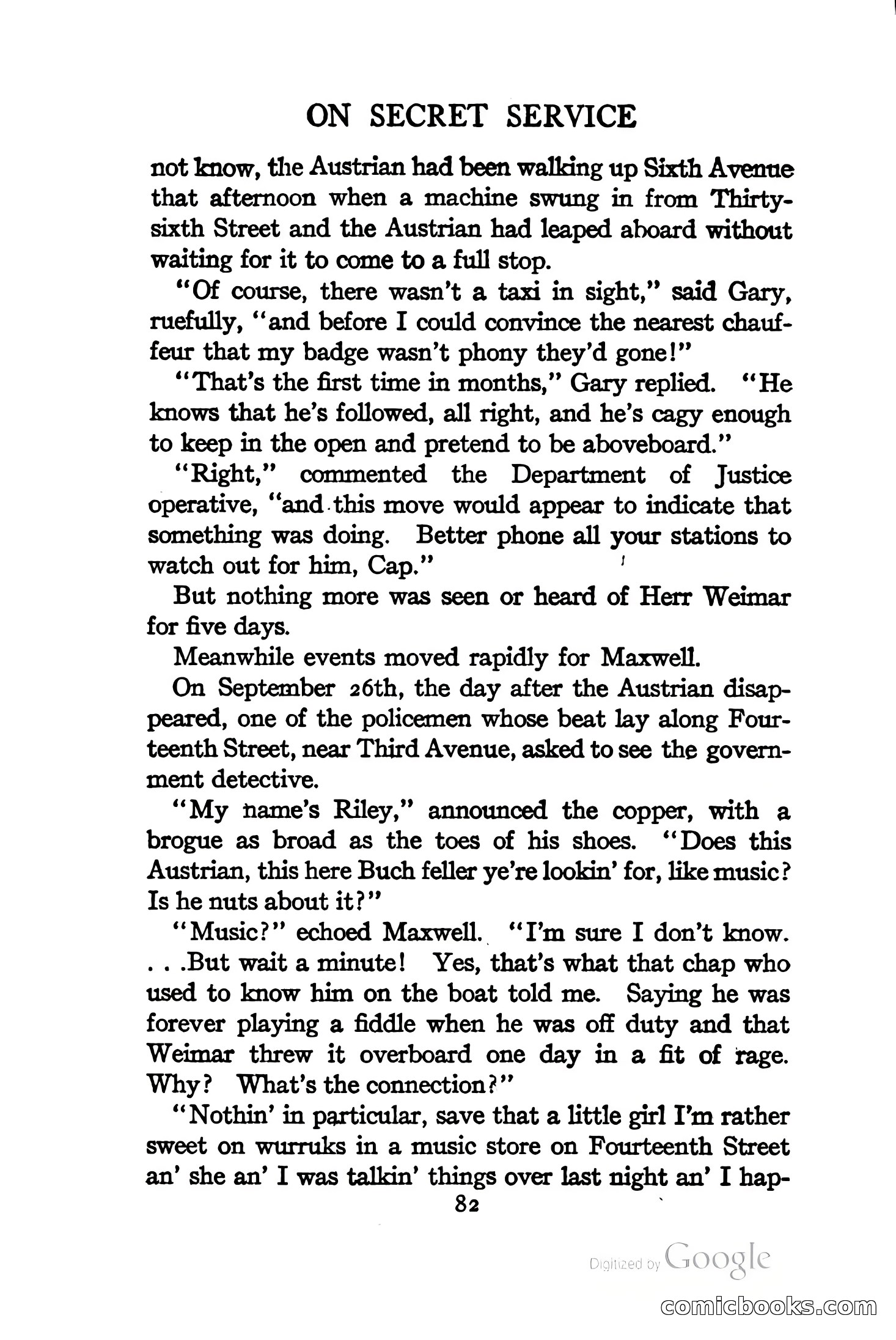 On Secret Service: Detective-Mystery Stories — page 95 of 376