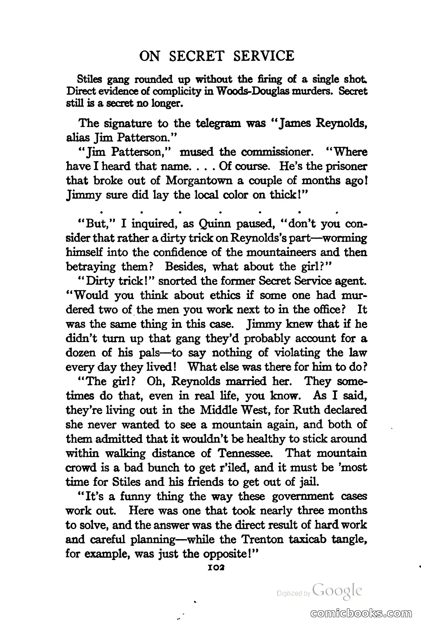 On Secret Service: Detective-Mystery Stories — page 115 of 376