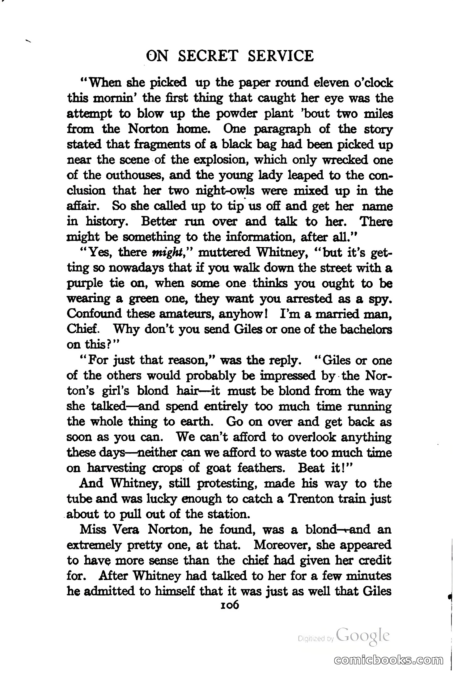 On Secret Service: Detective-Mystery Stories — page 119 of 376