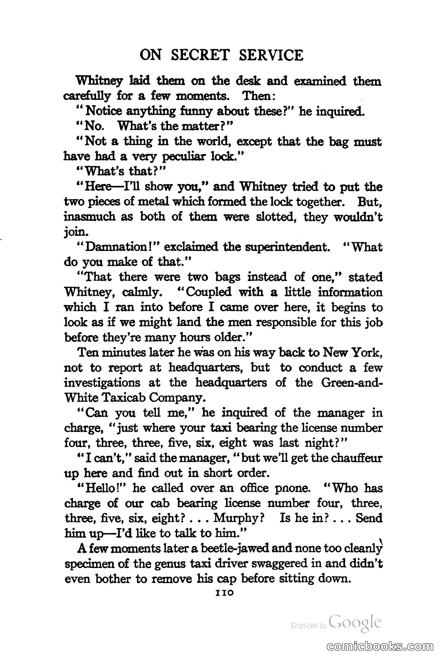 On Secret Service: Detective-Mystery Stories — page 123 of 376