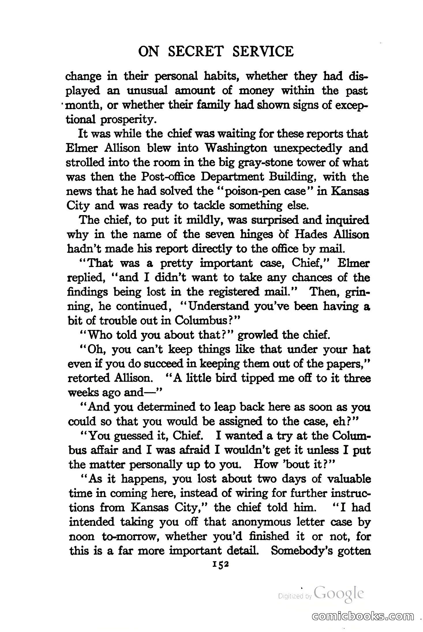 On Secret Service: Detective-Mystery Stories — page 165 of 376