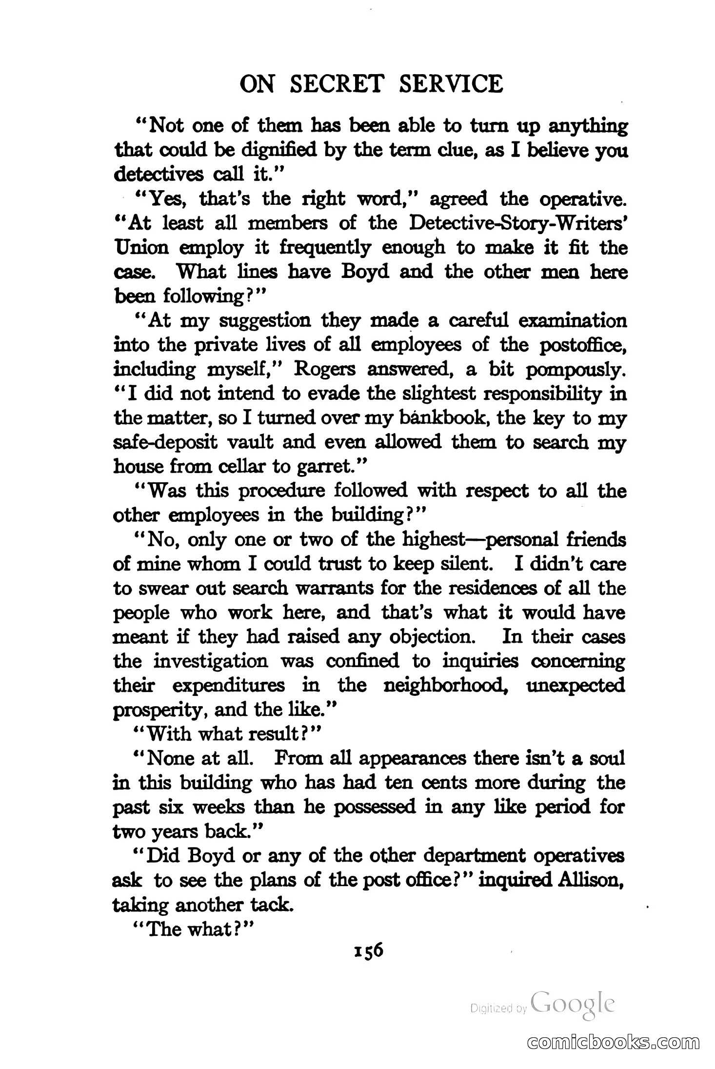 On Secret Service: Detective-Mystery Stories — page 169 of 376