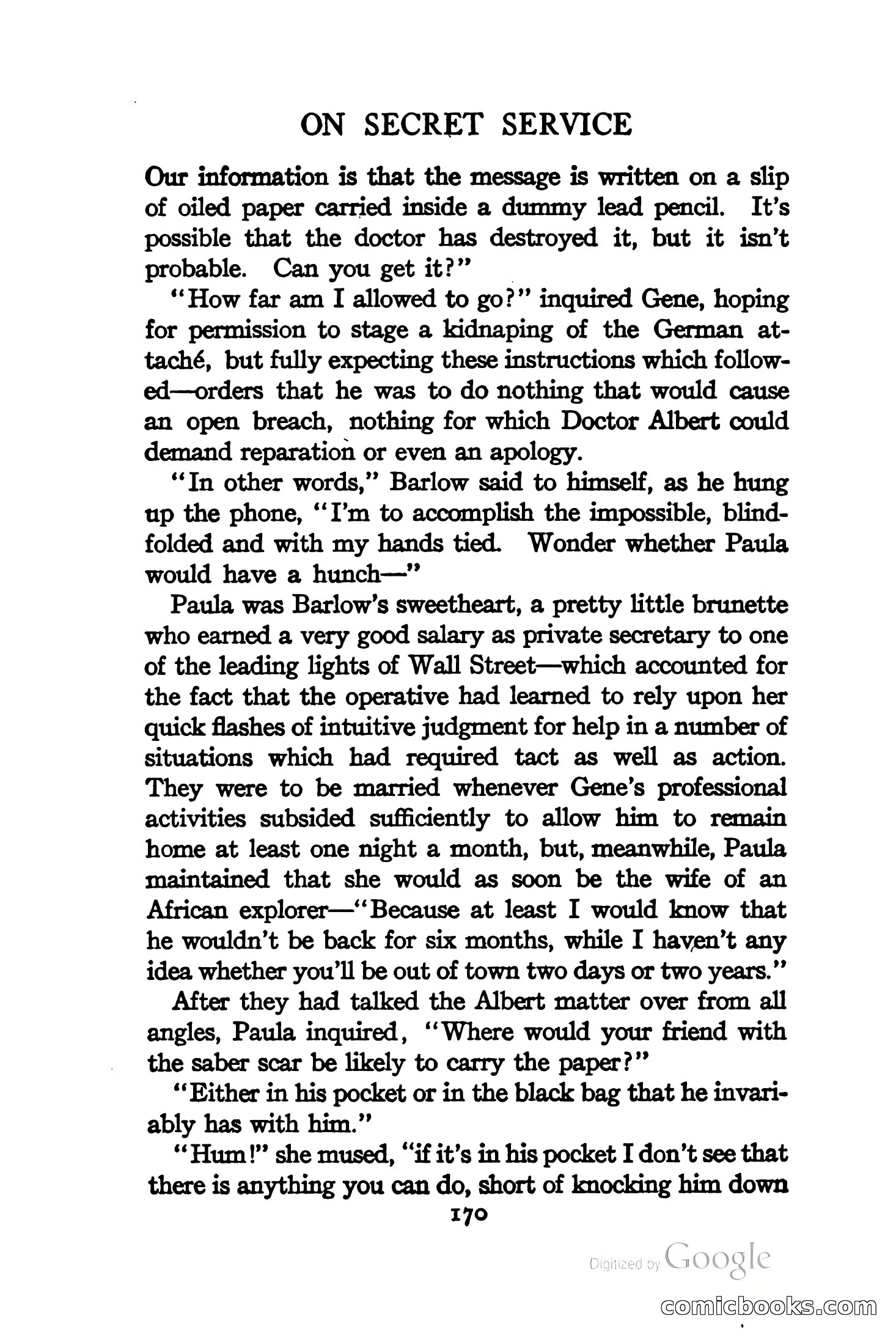 On Secret Service: Detective-Mystery Stories — page 183 of 376
