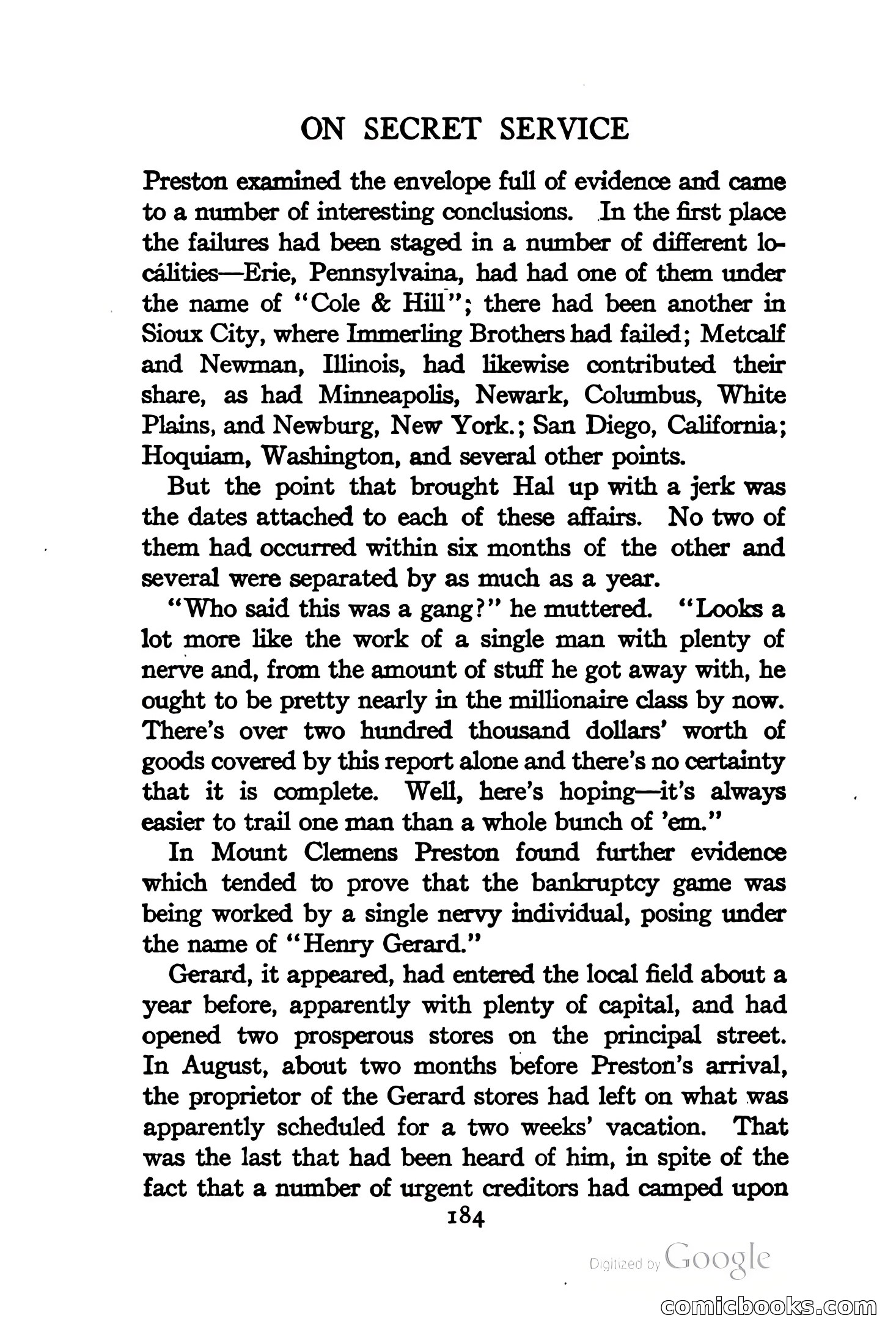 On Secret Service: Detective-Mystery Stories — page 197 of 376
