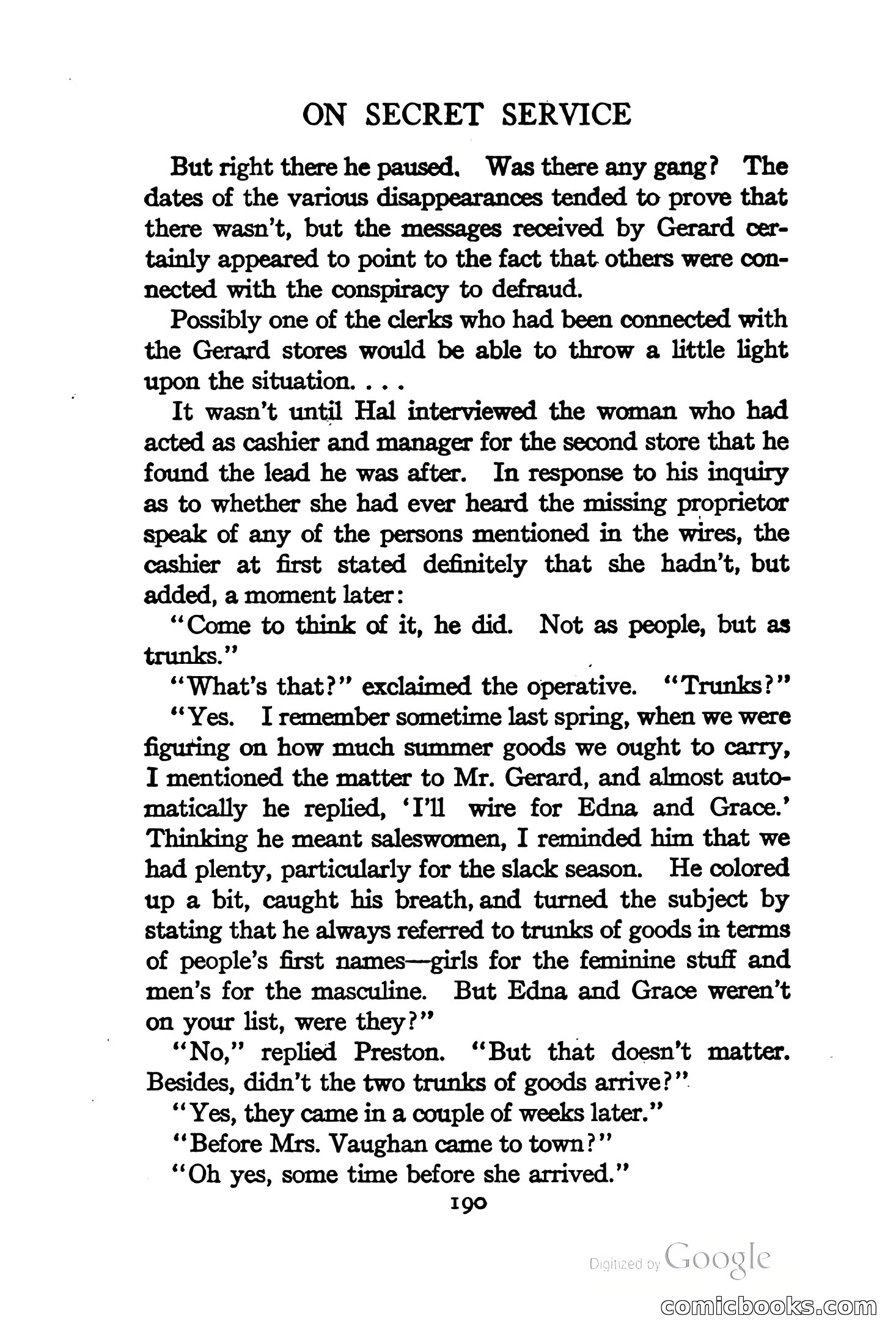 On Secret Service: Detective-Mystery Stories — page 203 of 376
