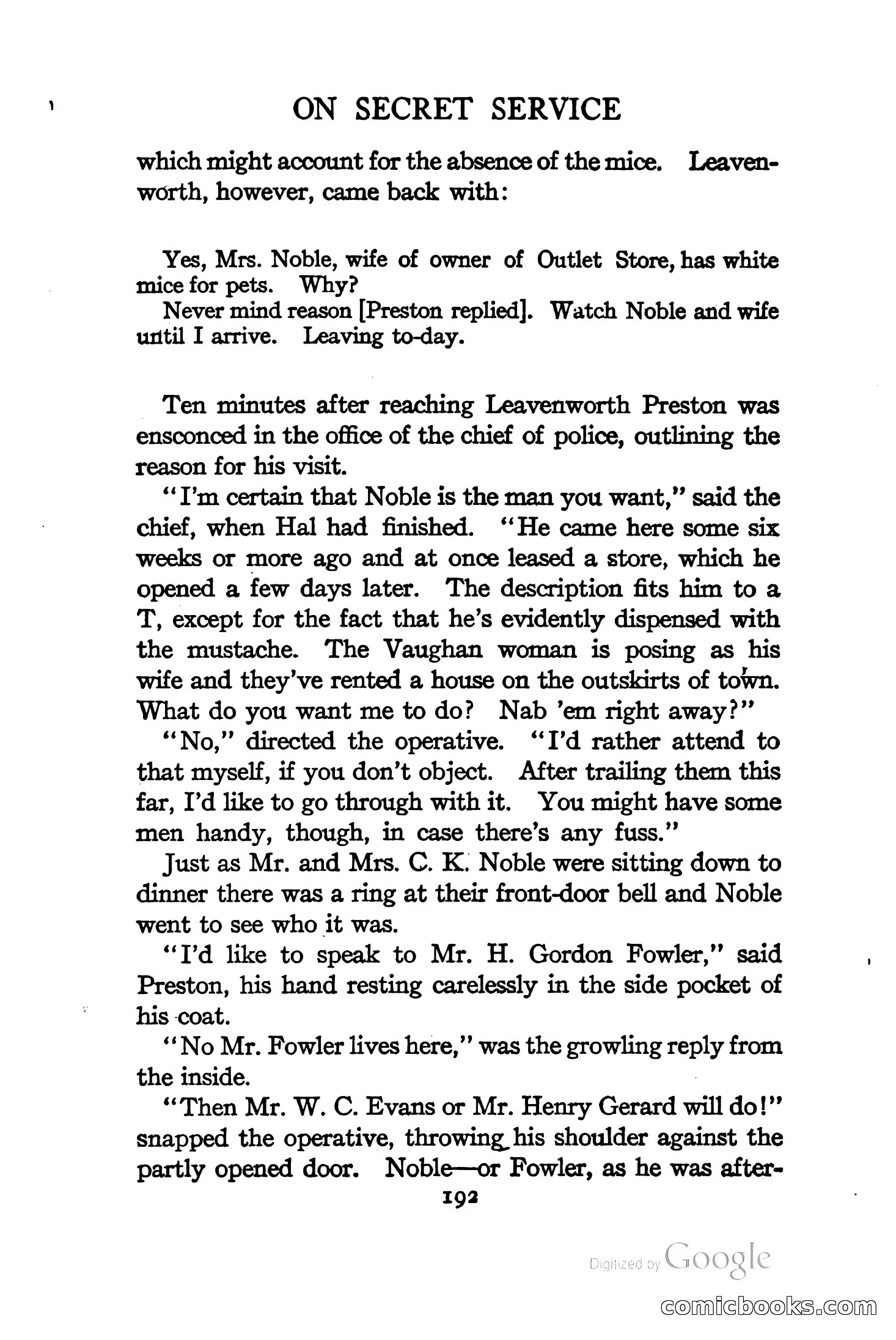 On Secret Service: Detective-Mystery Stories — page 205 of 376