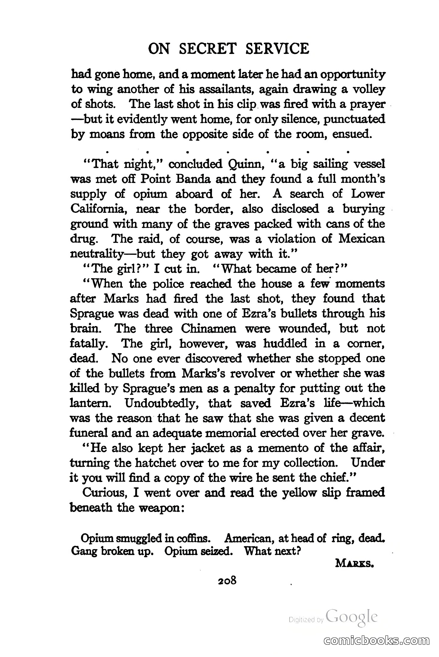 On Secret Service: Detective-Mystery Stories — page 221 of 376
