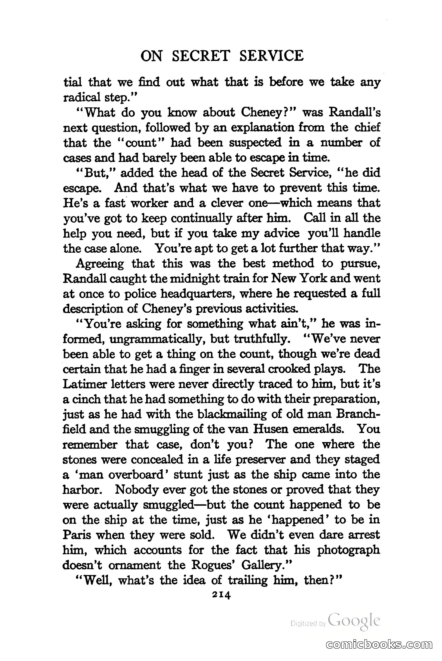 On Secret Service: Detective-Mystery Stories — page 227 of 376