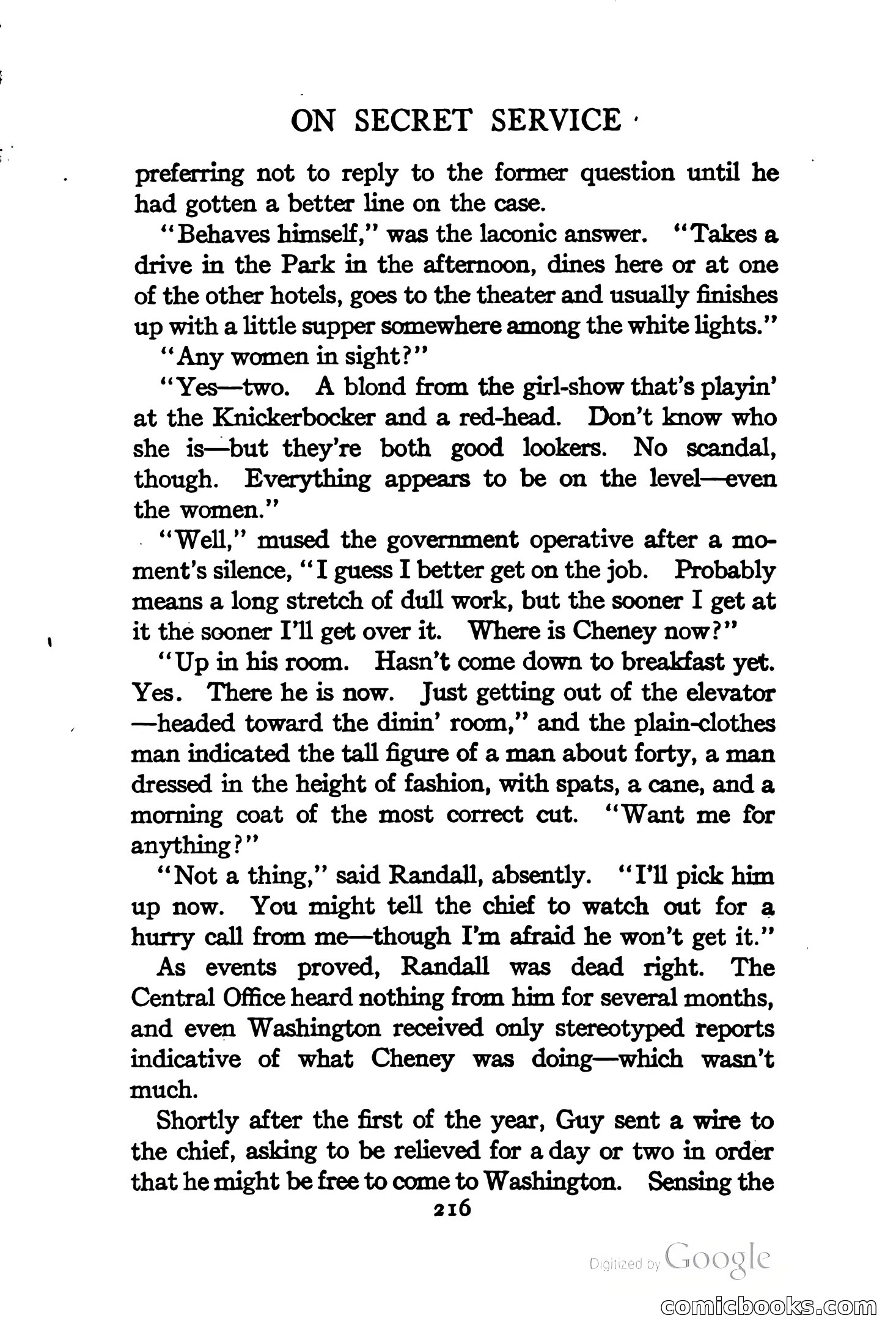 On Secret Service: Detective-Mystery Stories — page 229 of 376