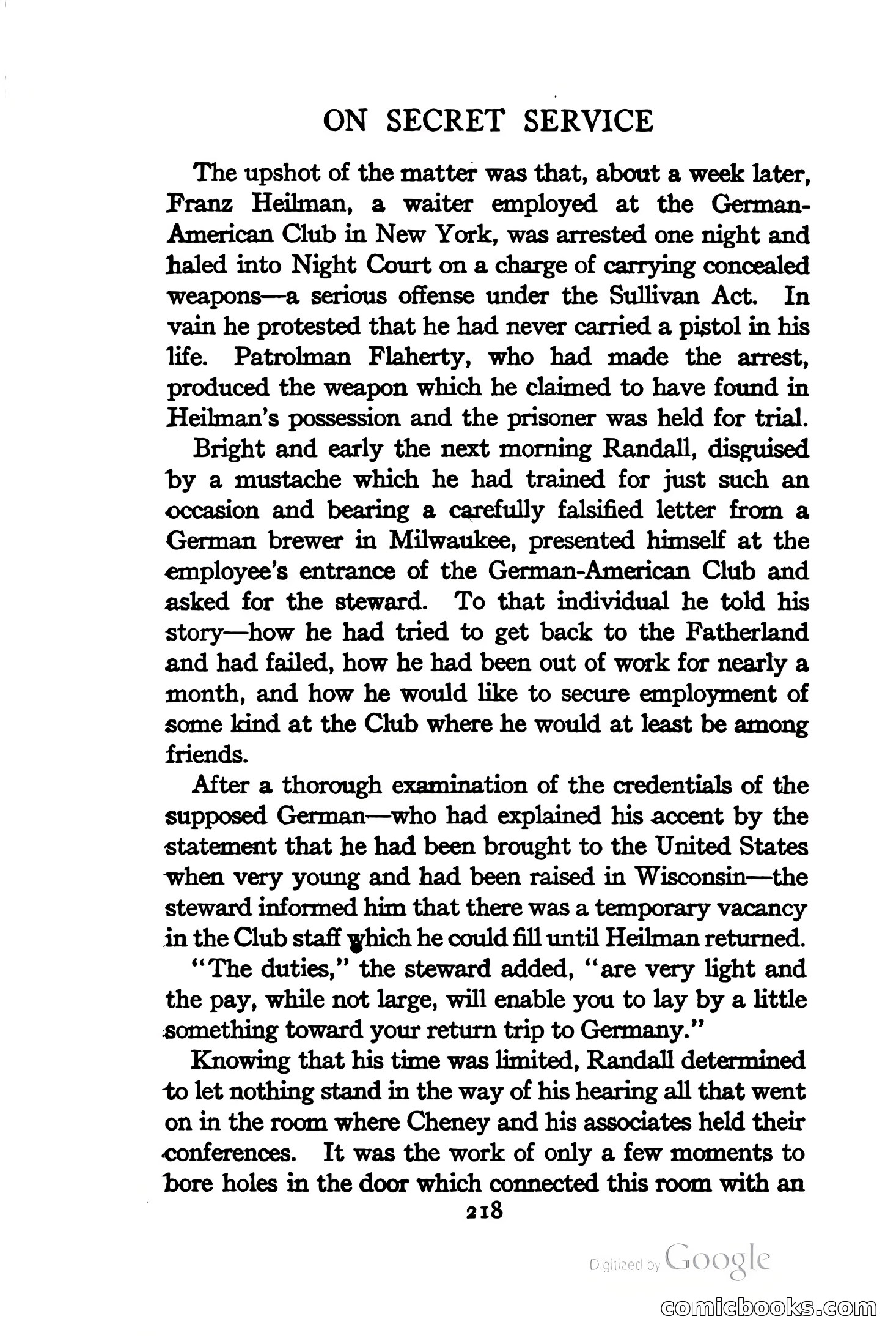 On Secret Service: Detective-Mystery Stories — page 231 of 376