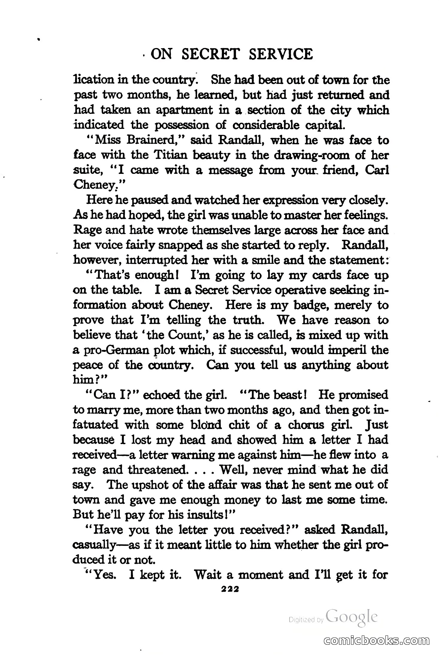 On Secret Service: Detective-Mystery Stories — page 235 of 376