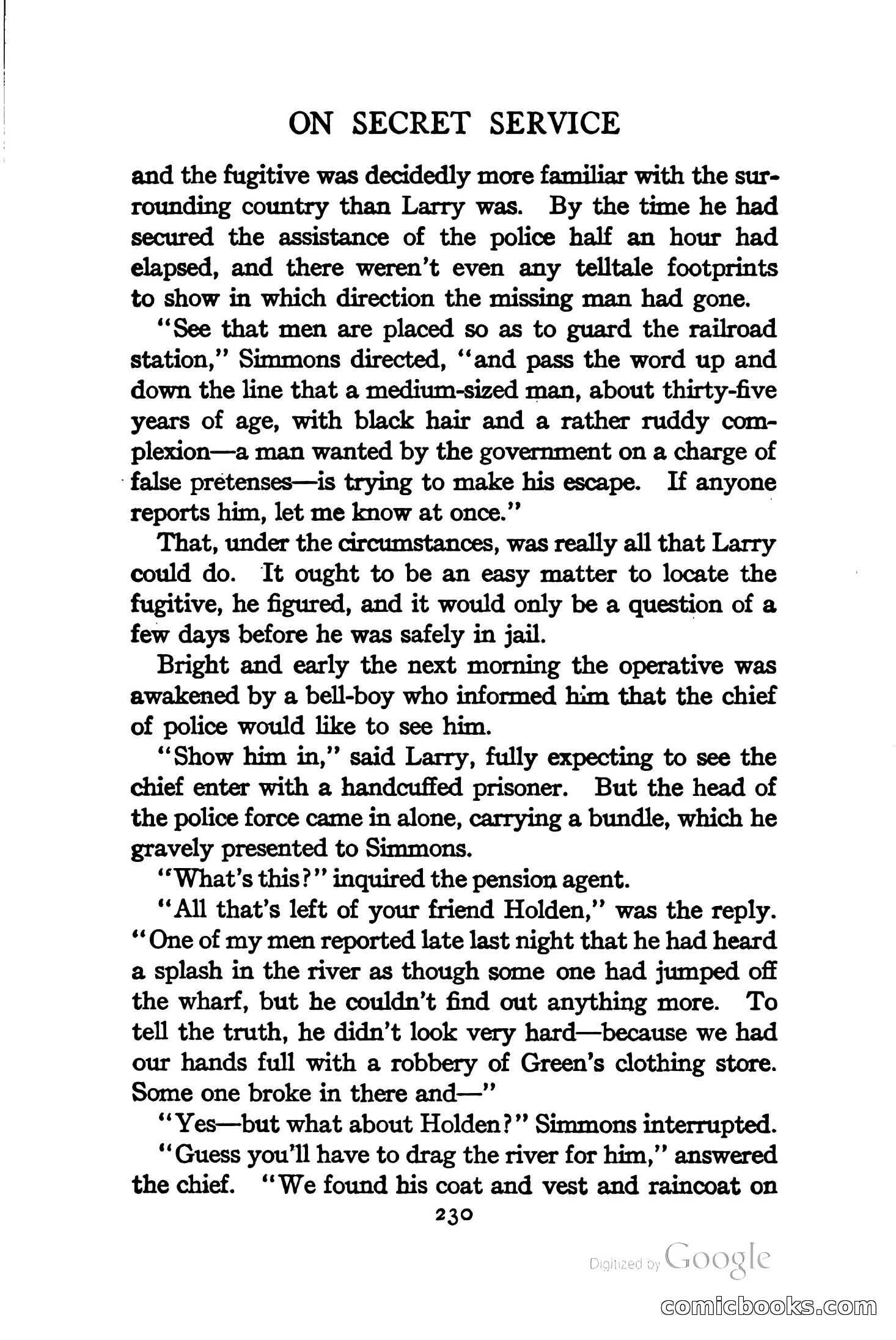 On Secret Service: Detective-Mystery Stories — page 243 of 376