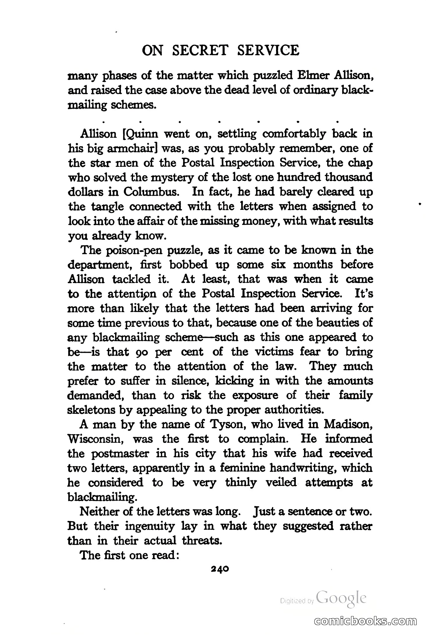 On Secret Service: Detective-Mystery Stories — page 253 of 376