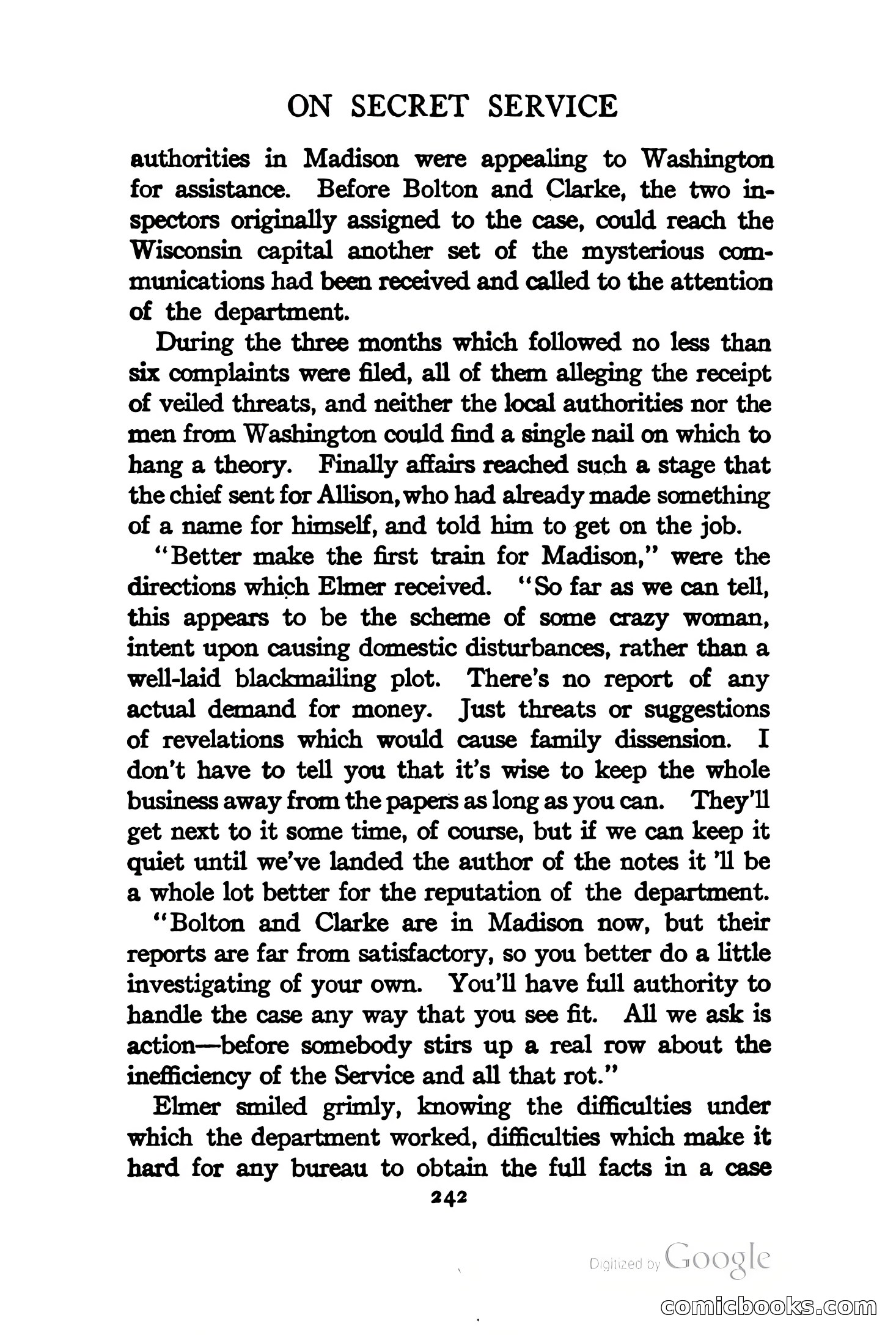 On Secret Service: Detective-Mystery Stories — page 255 of 376