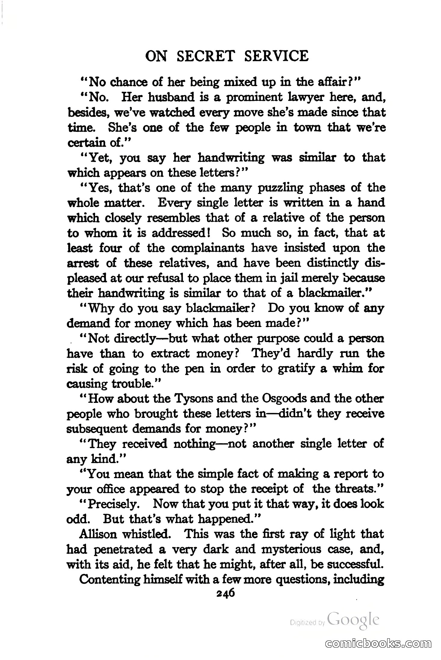 On Secret Service: Detective-Mystery Stories — page 259 of 376