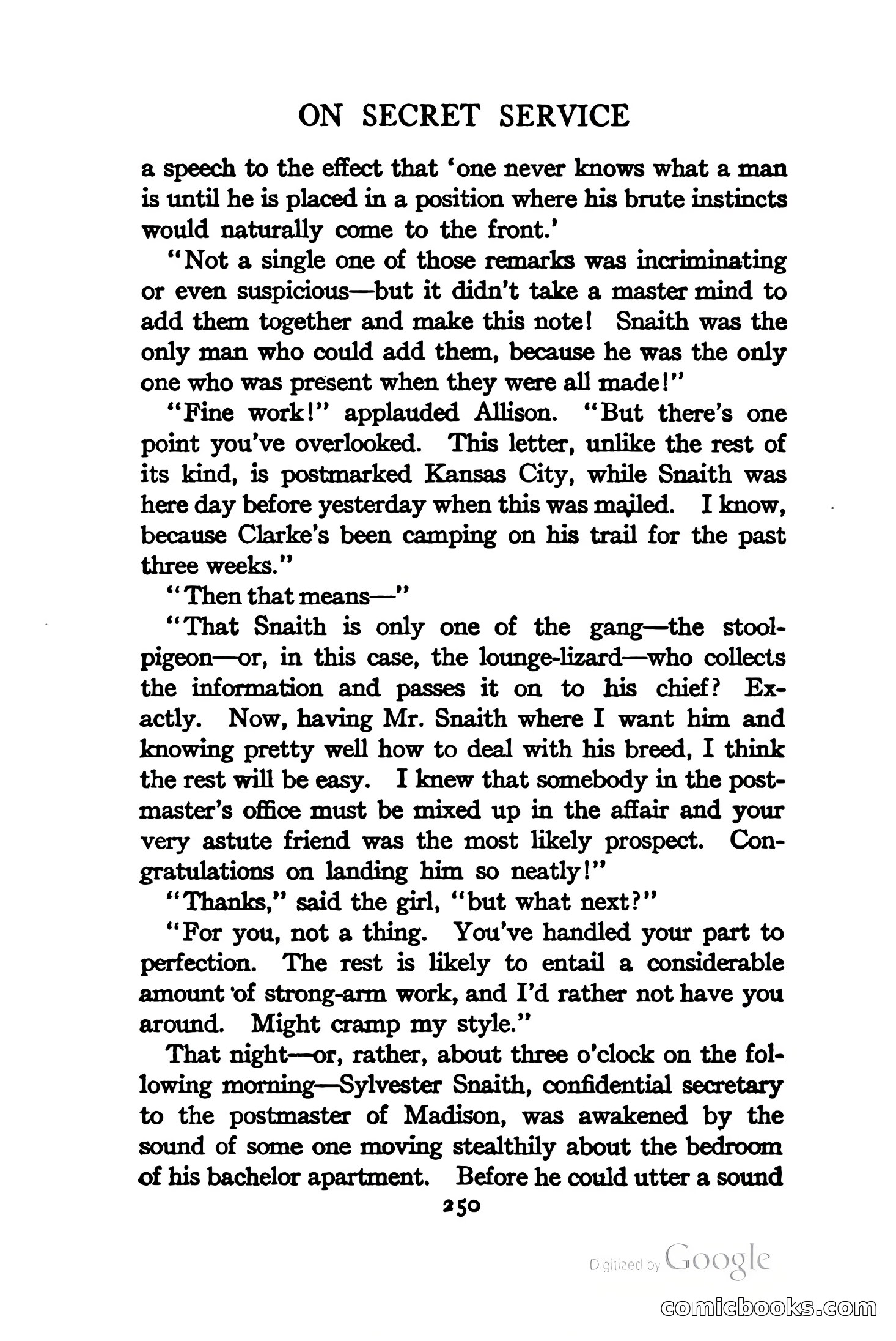 On Secret Service: Detective-Mystery Stories — page 263 of 376