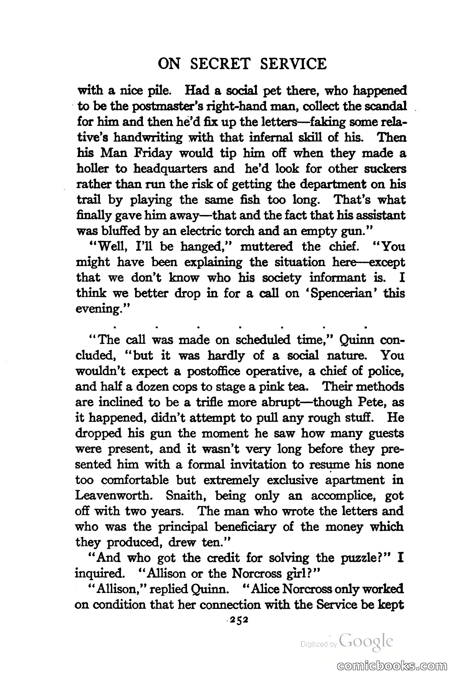 On Secret Service: Detective-Mystery Stories — page 265 of 376