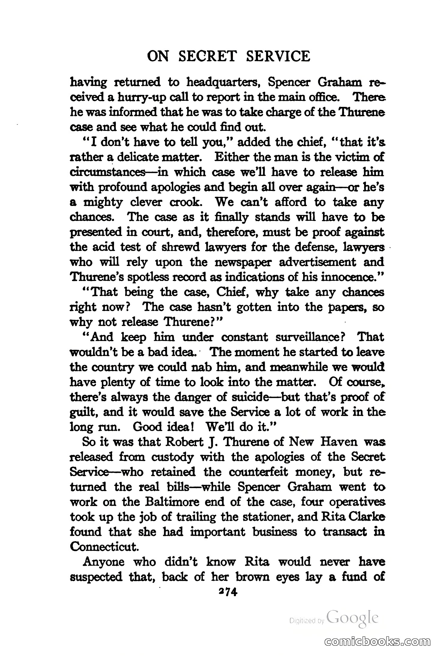 On Secret Service: Detective-Mystery Stories — page 287 of 376