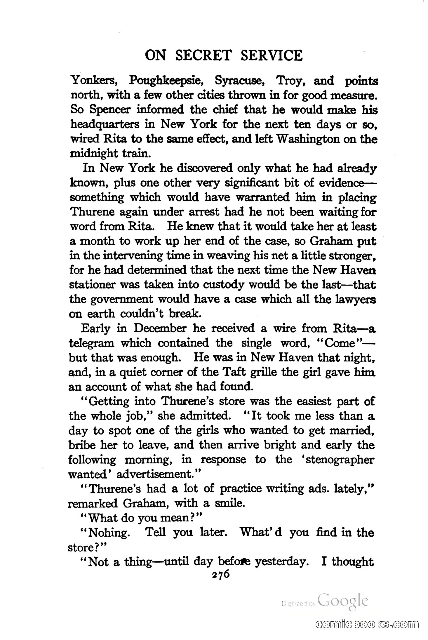 On Secret Service: Detective-Mystery Stories — page 289 of 376