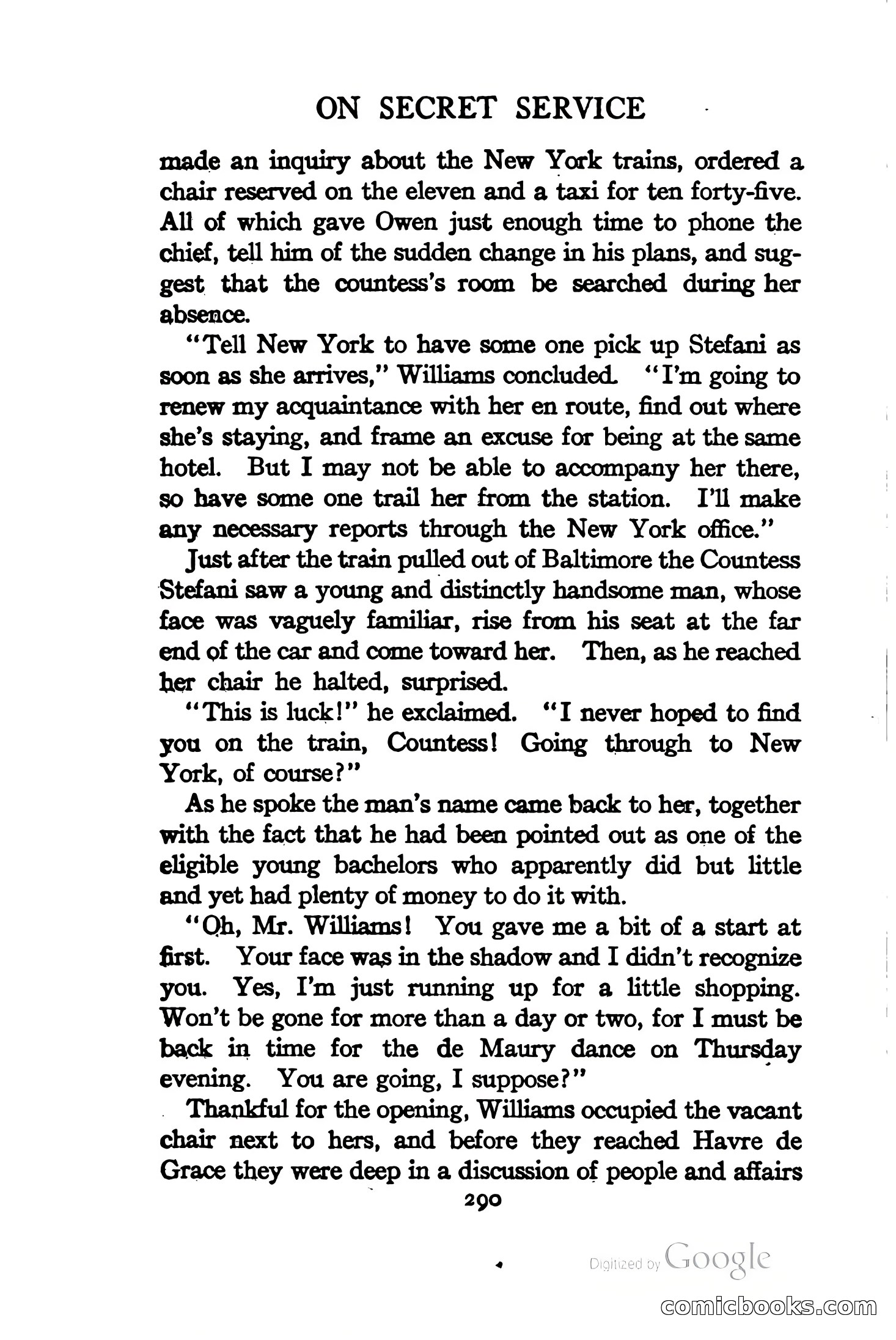 On Secret Service: Detective-Mystery Stories — page 303 of 376