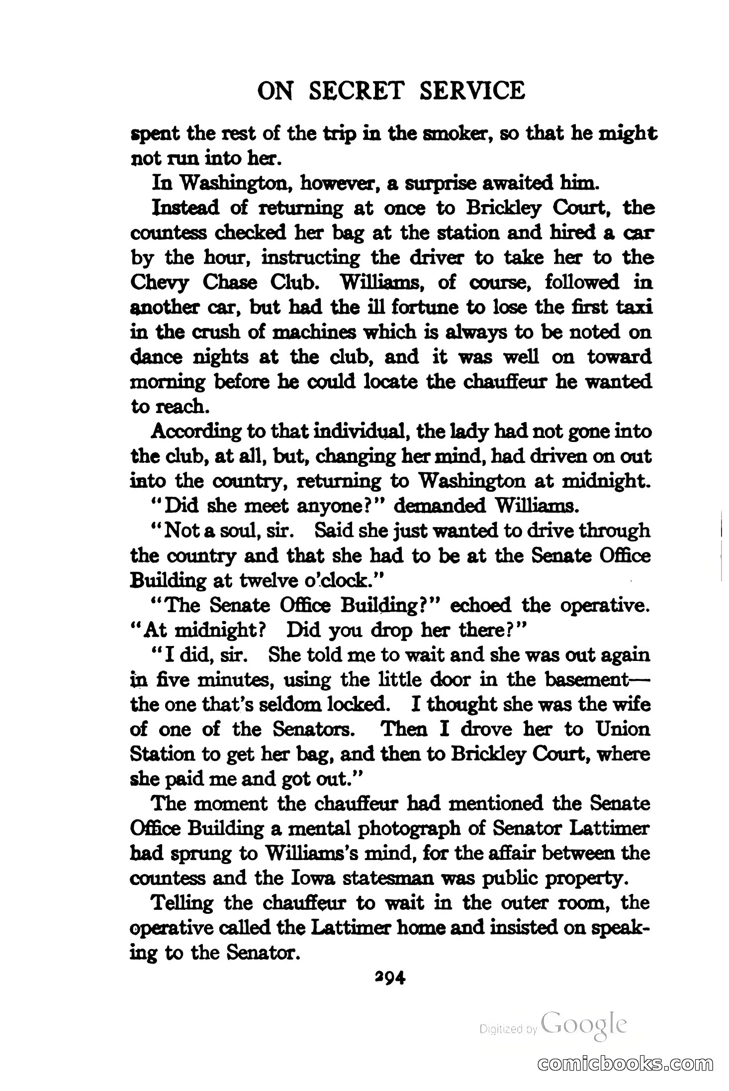 On Secret Service: Detective-Mystery Stories — page 307 of 376