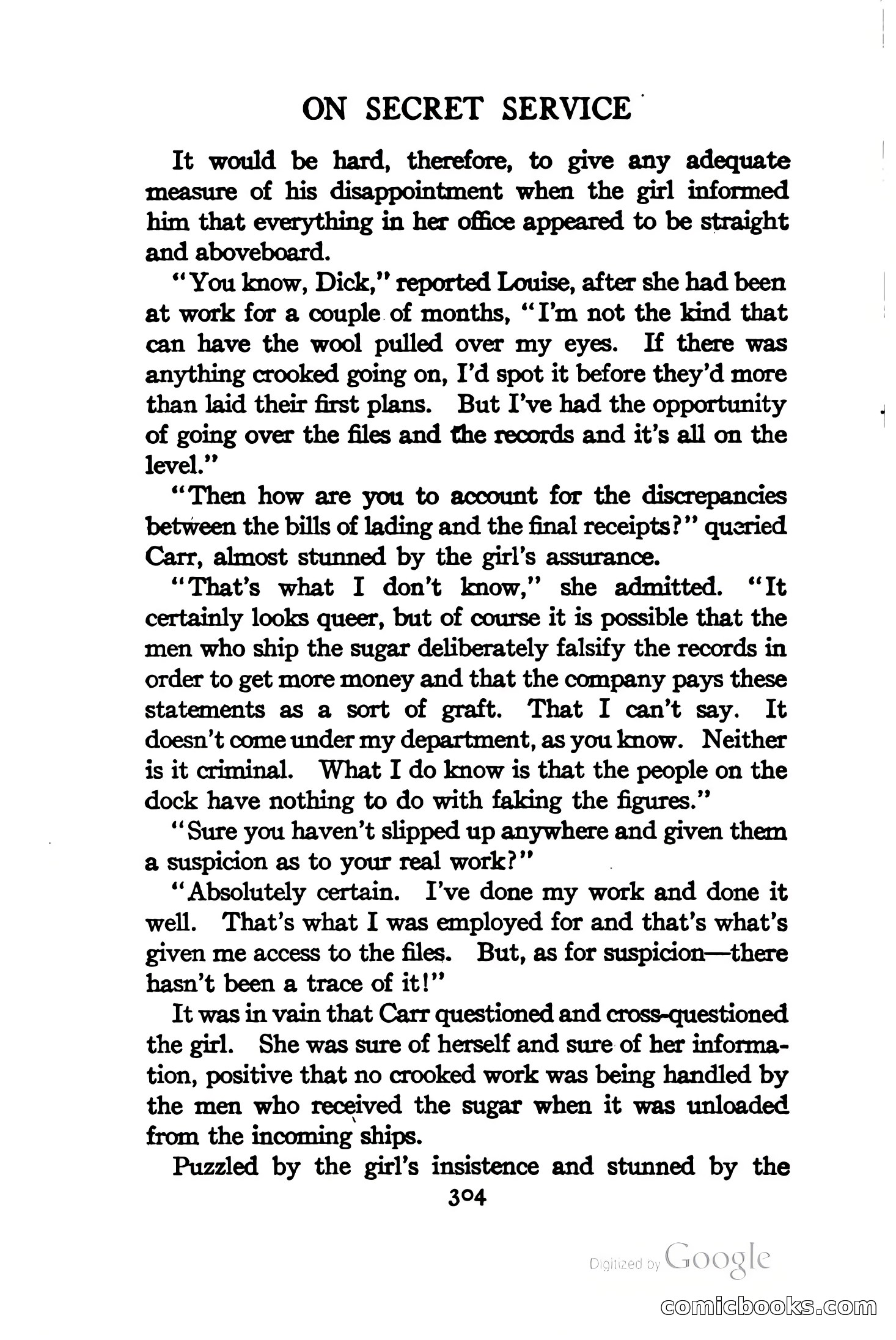 On Secret Service: Detective-Mystery Stories — page 317 of 376