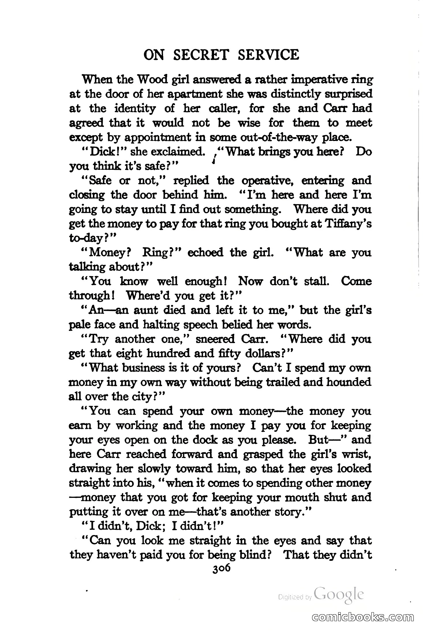 On Secret Service: Detective-Mystery Stories — page 319 of 376