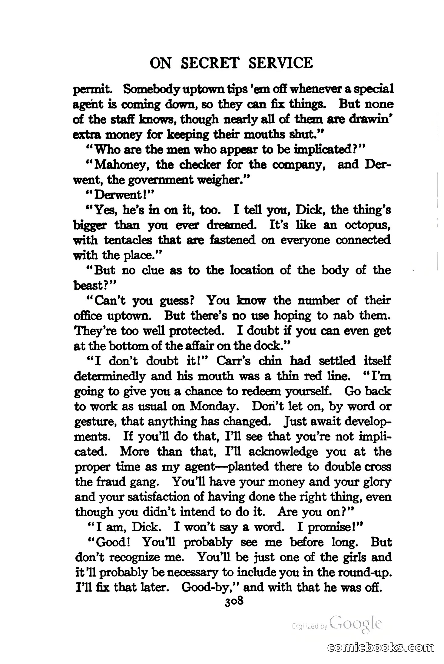 On Secret Service: Detective-Mystery Stories — page 321 of 376