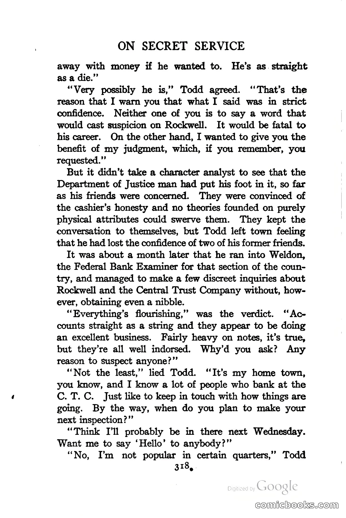 On Secret Service: Detective-Mystery Stories — page 331 of 376