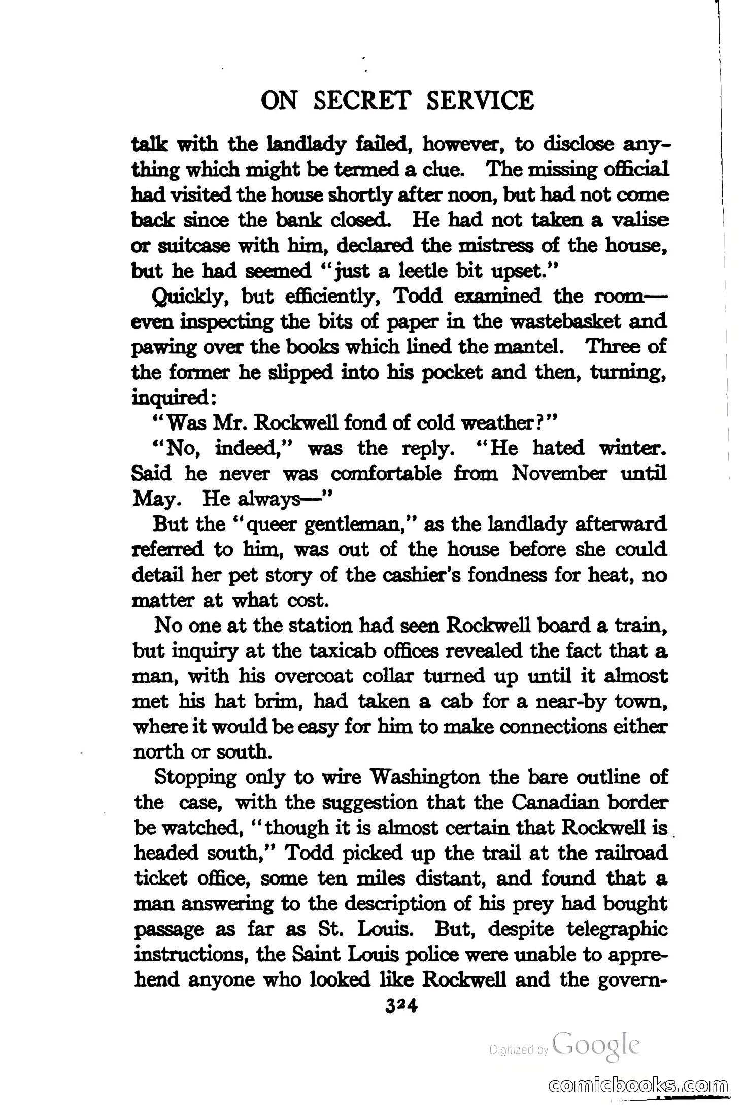 On Secret Service: Detective-Mystery Stories — page 337 of 376