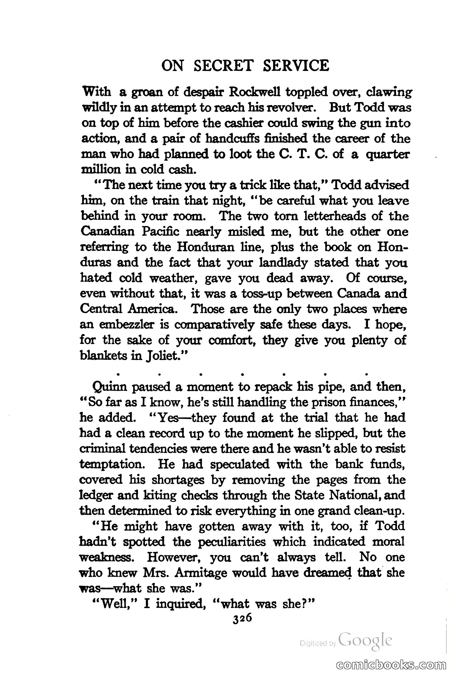 On Secret Service: Detective-Mystery Stories — page 339 of 376