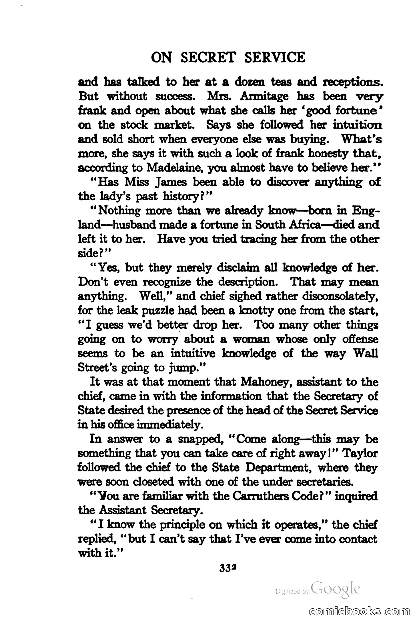 On Secret Service: Detective-Mystery Stories — page 345 of 376