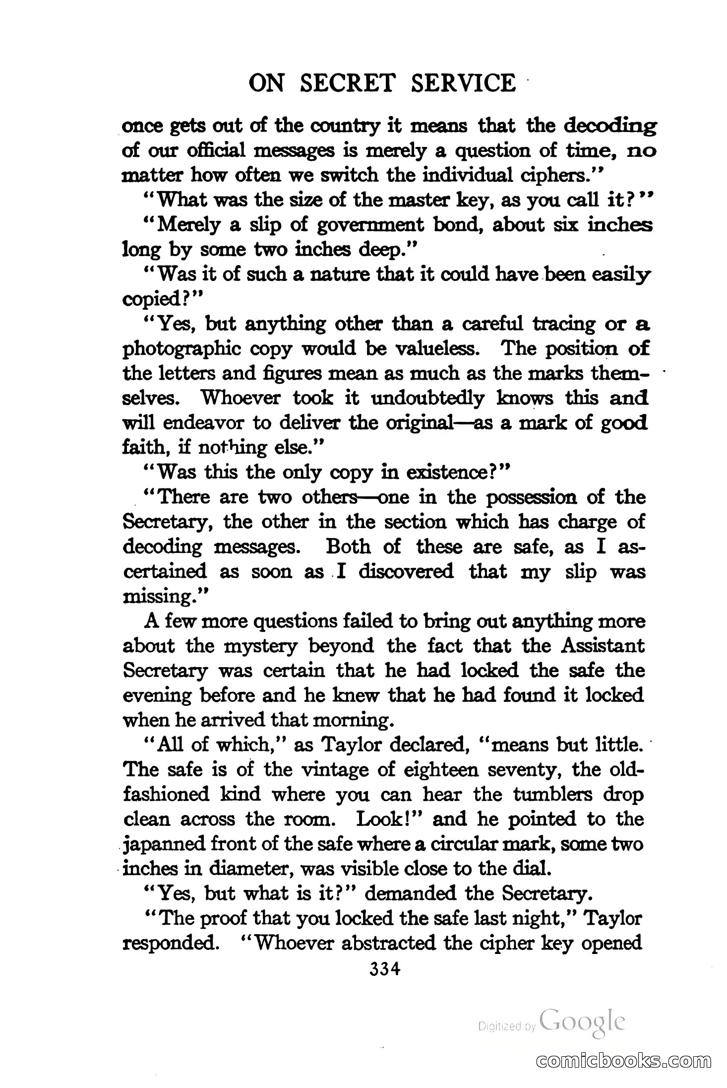 On Secret Service: Detective-Mystery Stories — page 347 of 376