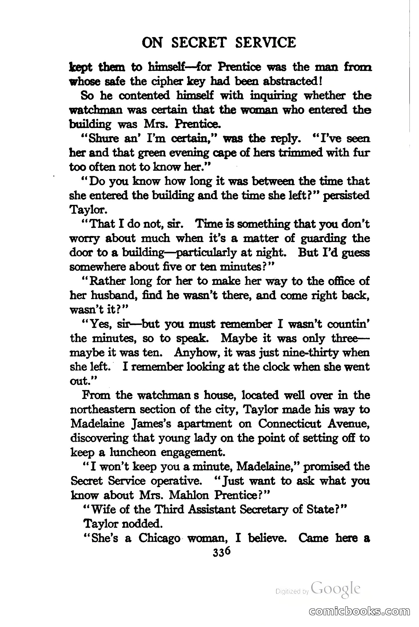 On Secret Service: Detective-Mystery Stories — page 349 of 376