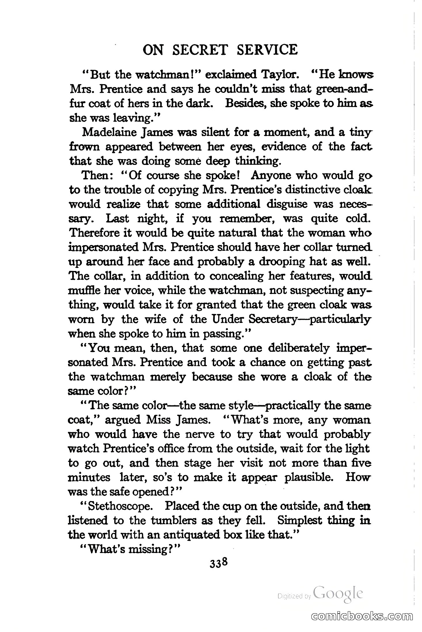 On Secret Service: Detective-Mystery Stories — page 351 of 376