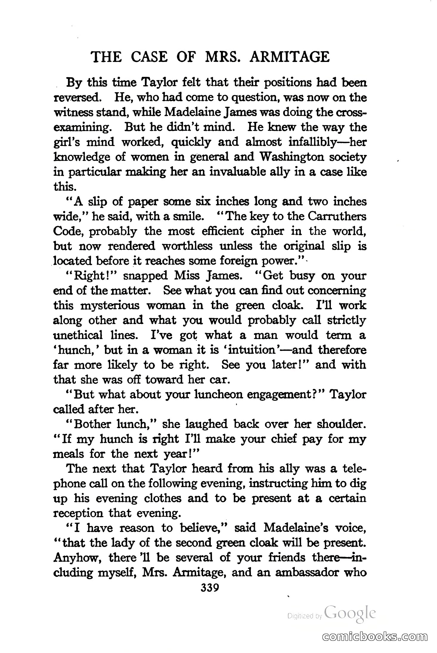 On Secret Service: Detective-Mystery Stories — page 352 of 376