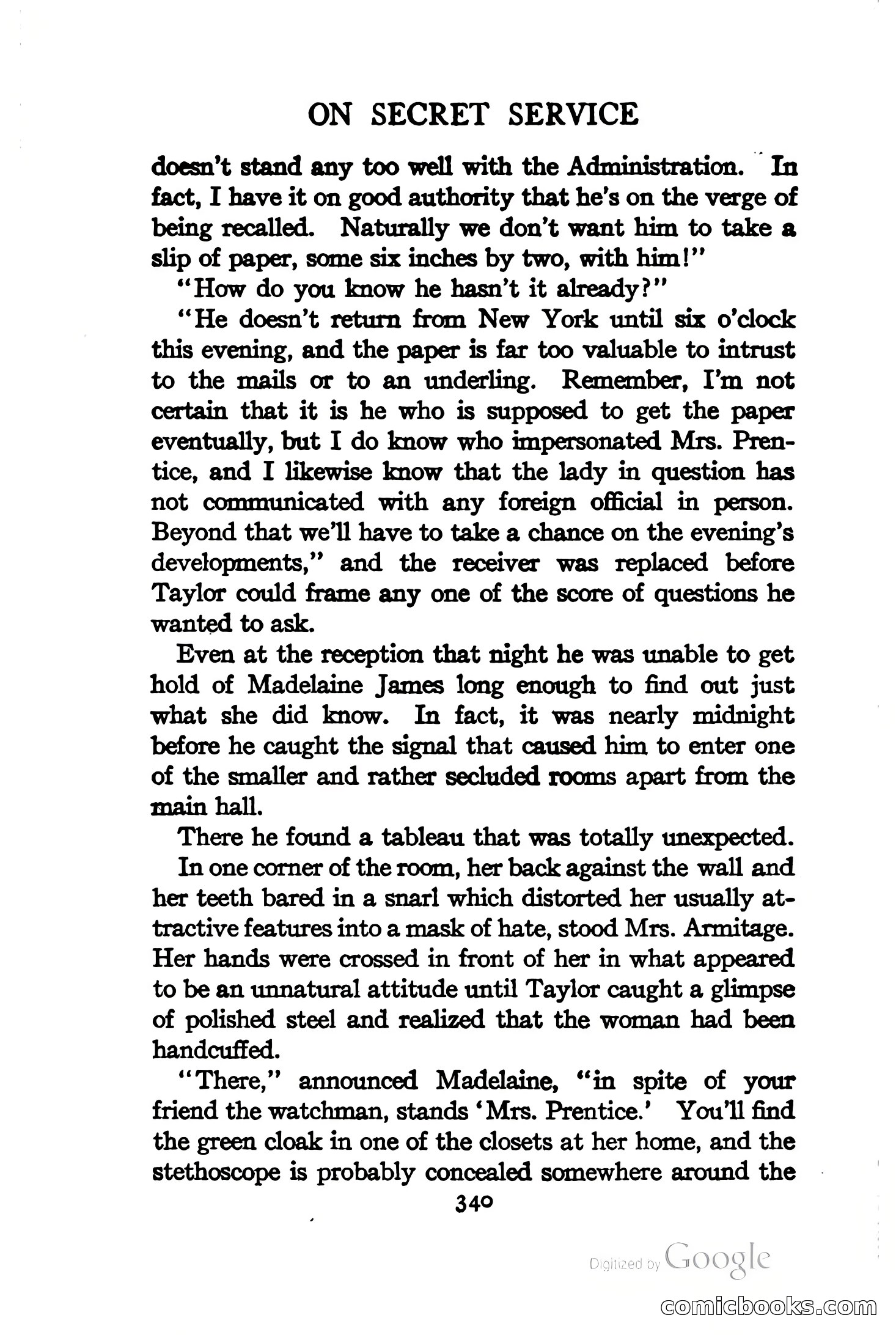 On Secret Service: Detective-Mystery Stories — page 353 of 376