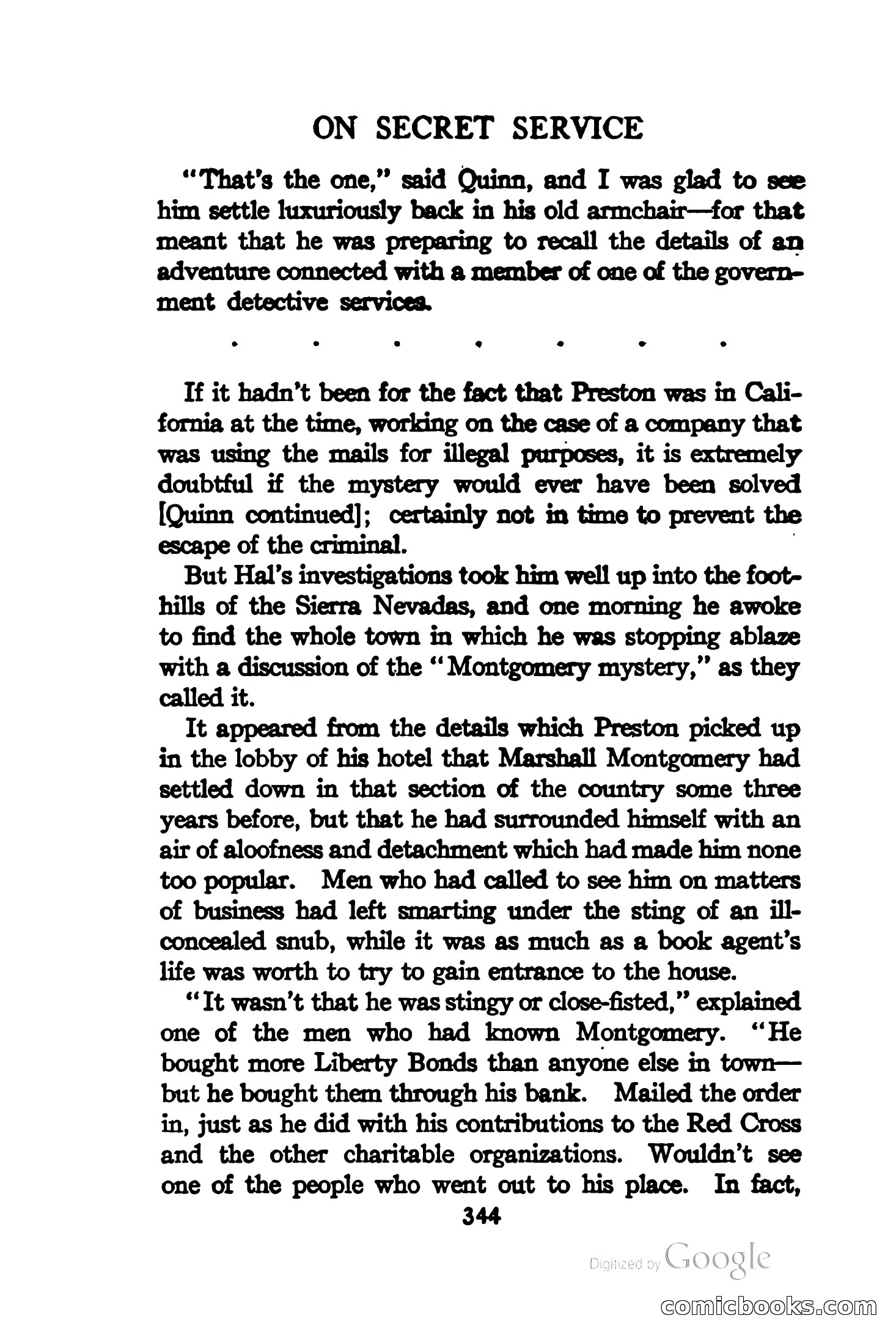 On Secret Service: Detective-Mystery Stories — page 357 of 376