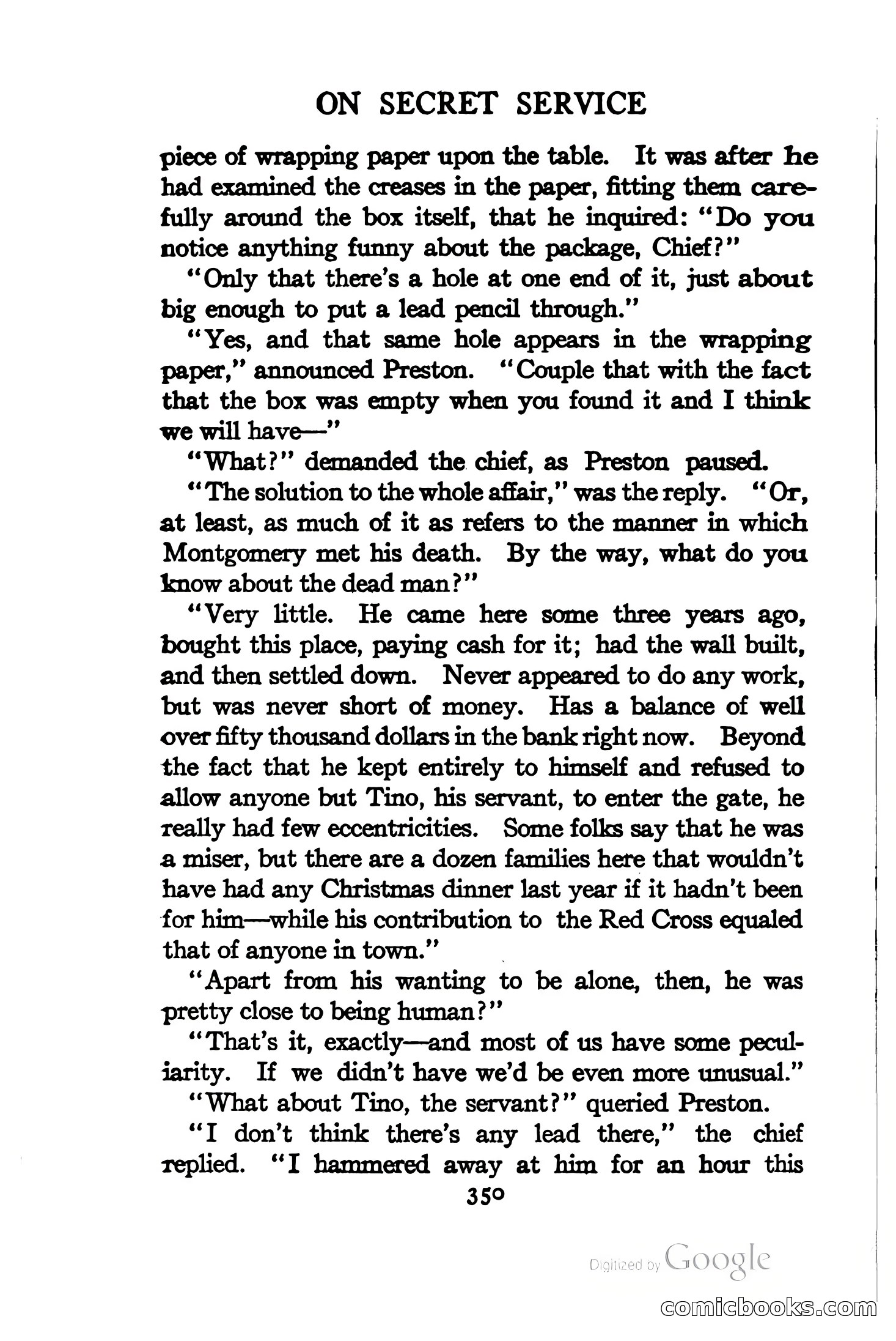 On Secret Service: Detective-Mystery Stories — page 363 of 376