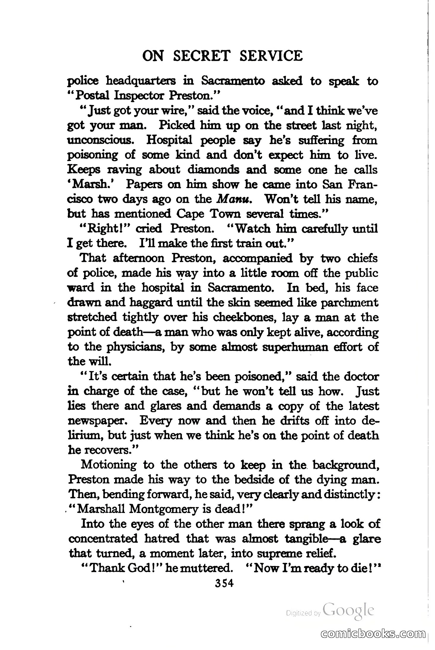 On Secret Service: Detective-Mystery Stories — page 367 of 376