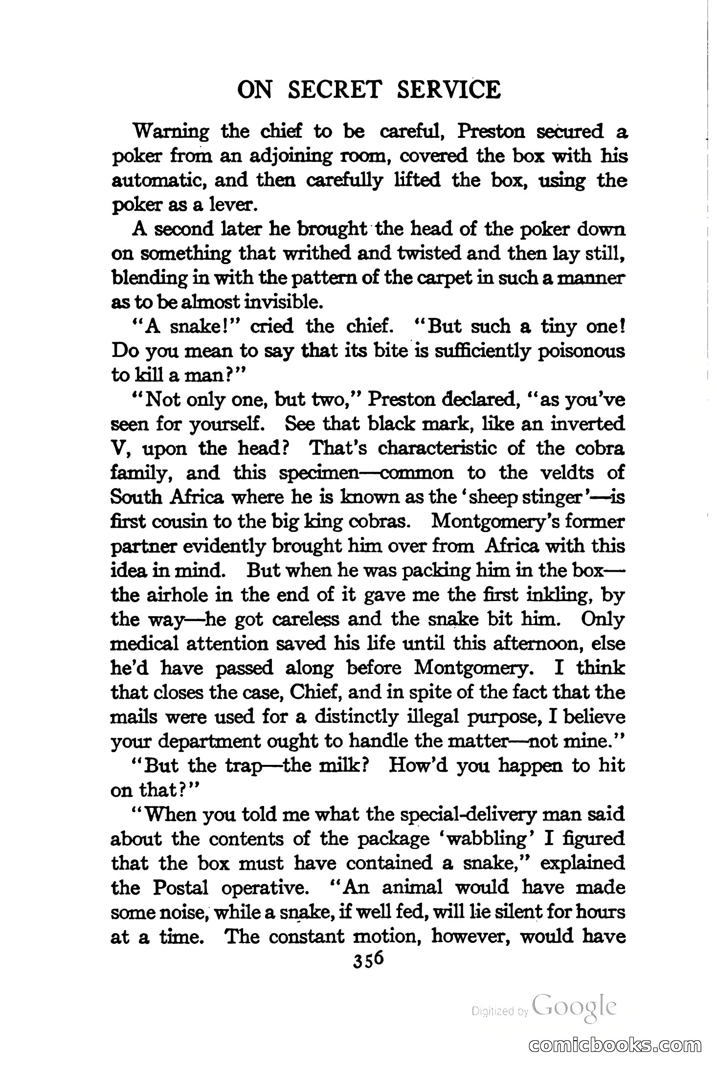 On Secret Service: Detective-Mystery Stories — page 369 of 376