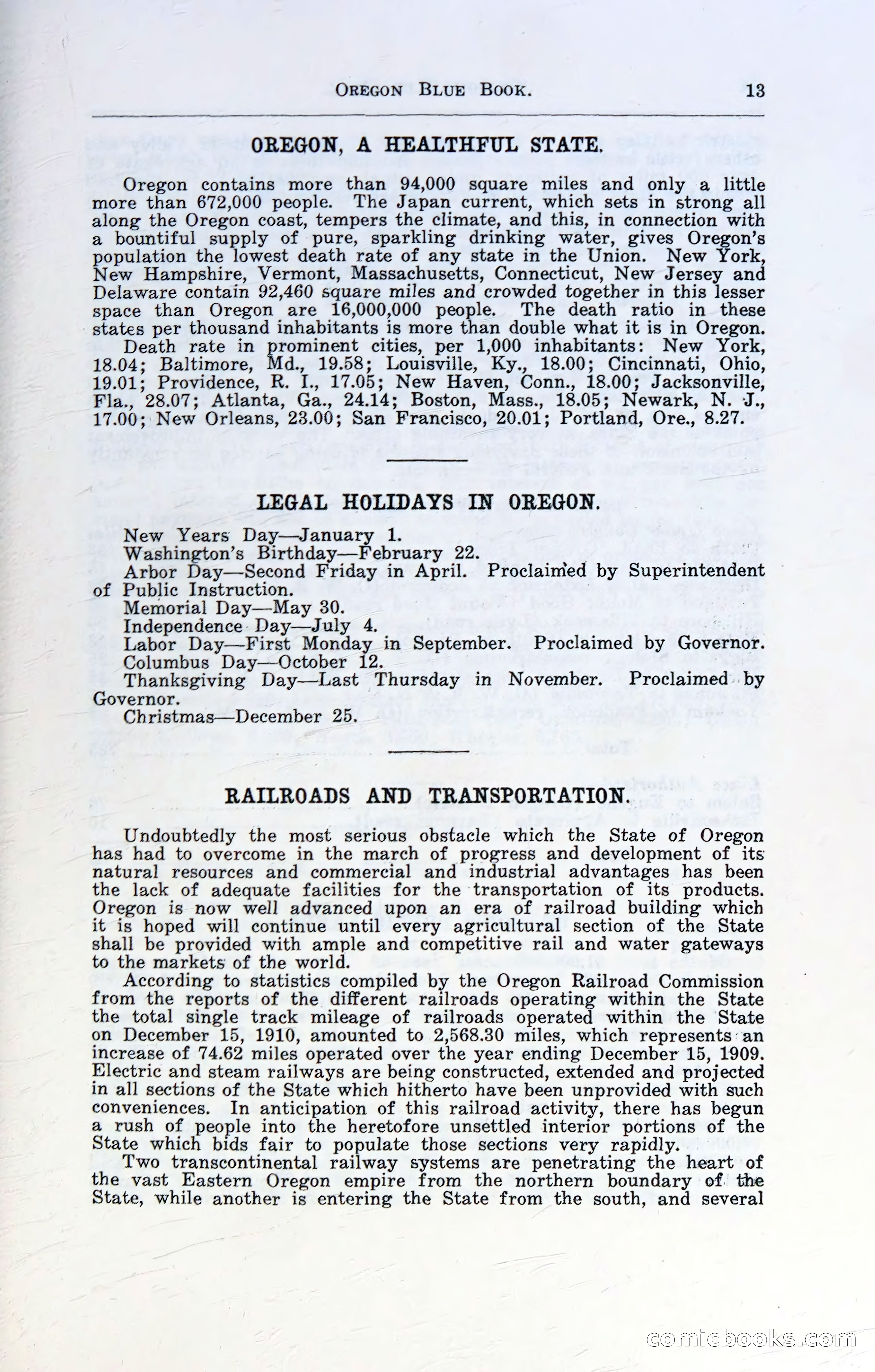 Oregon Blue Book, 1911 Commemorative Edition — page 16 of 141