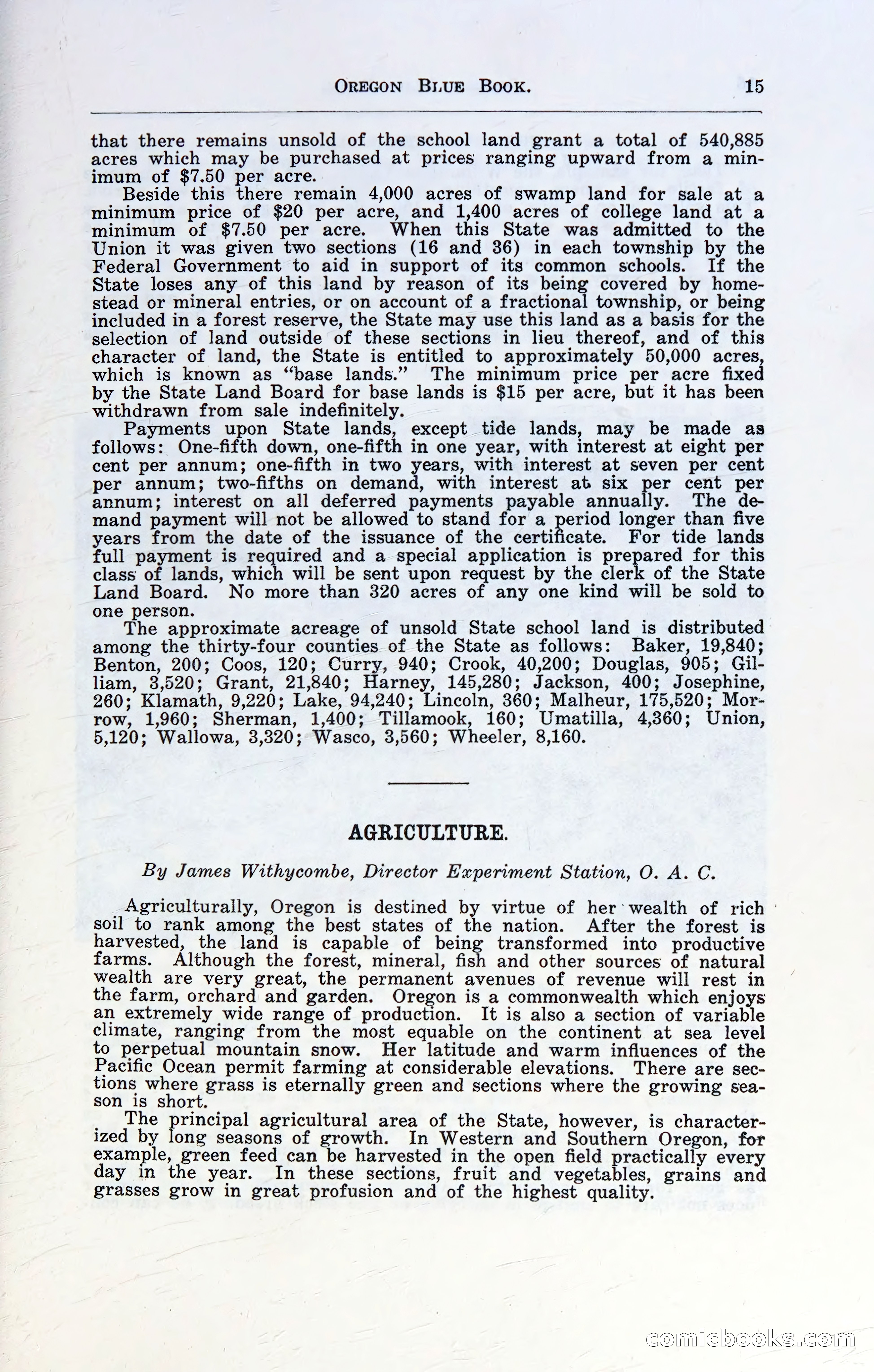Oregon Blue Book, 1911 Commemorative Edition — page 18 of 141
