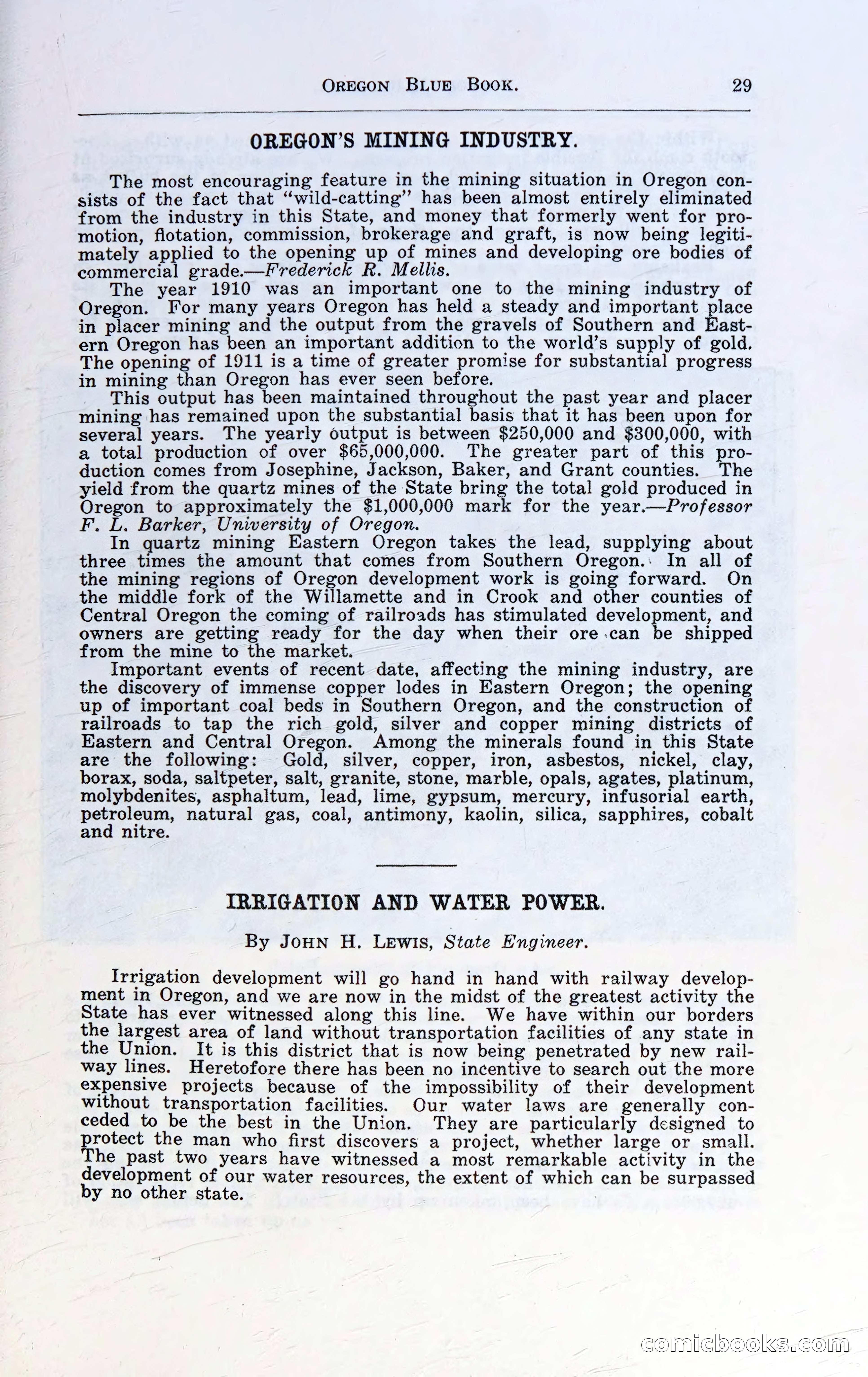 Oregon Blue Book, 1911 Commemorative Edition — page 32 of 141