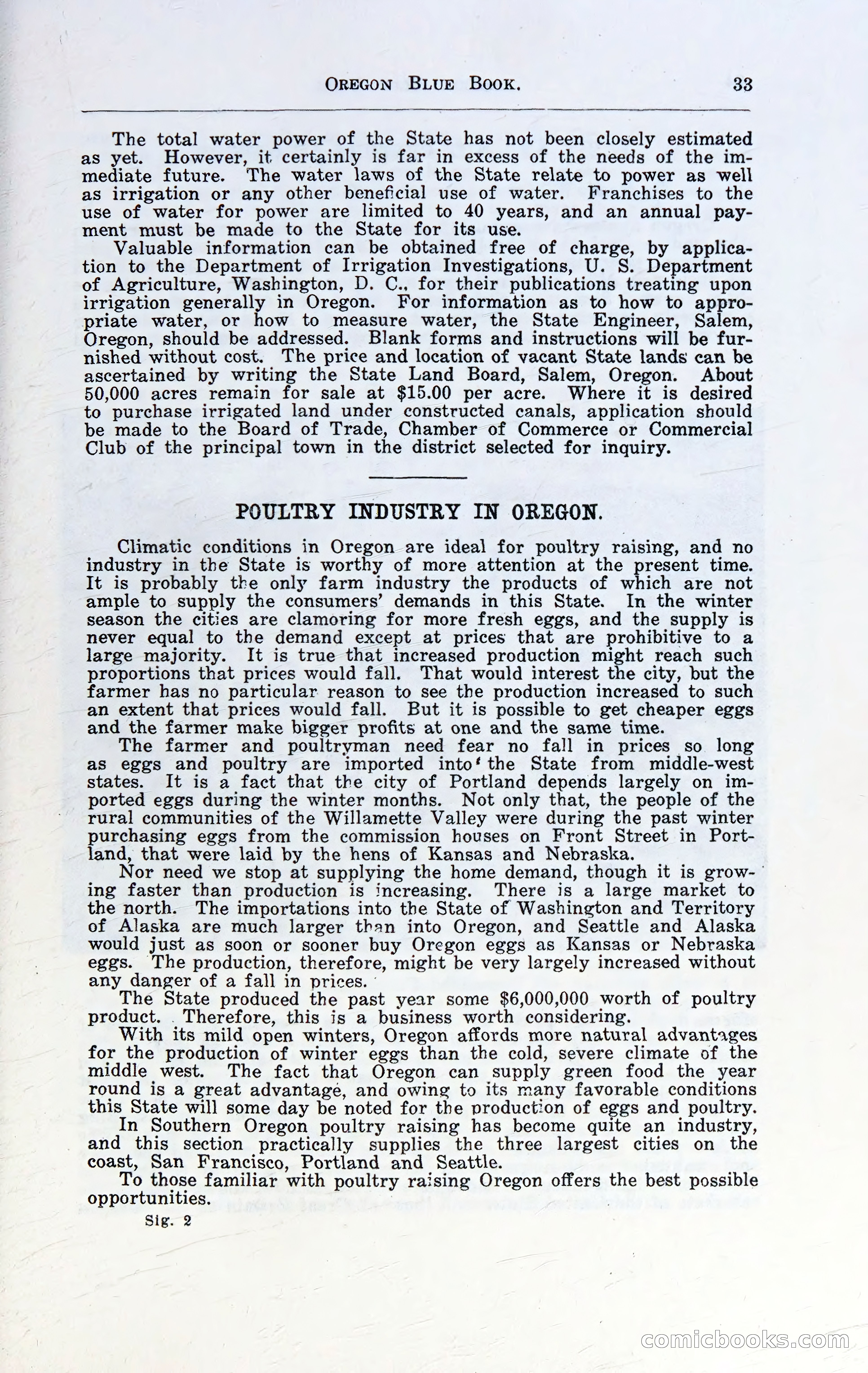 Oregon Blue Book, 1911 Commemorative Edition — page 36 of 141