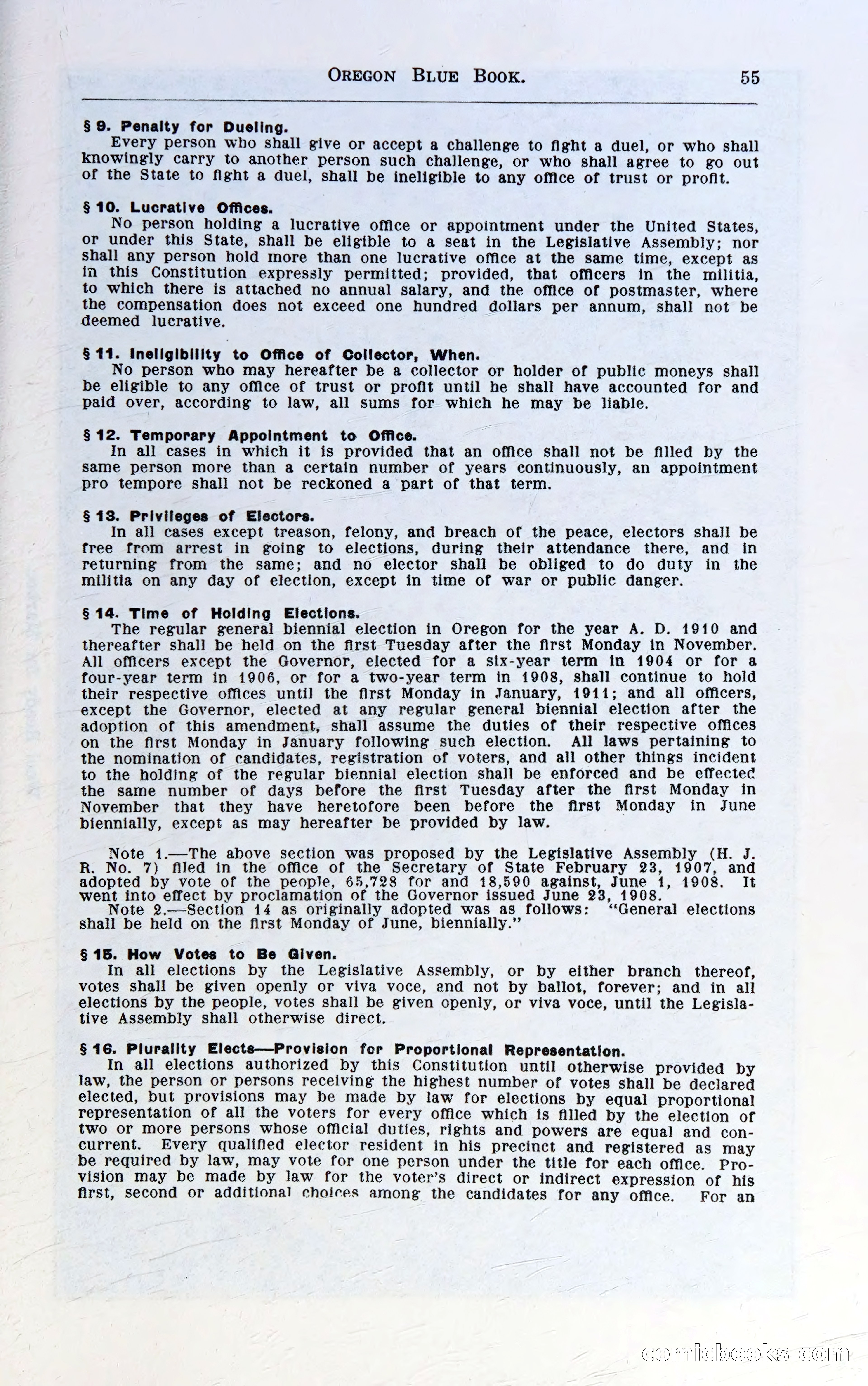 Oregon Blue Book, 1911 Commemorative Edition — page 58 of 141