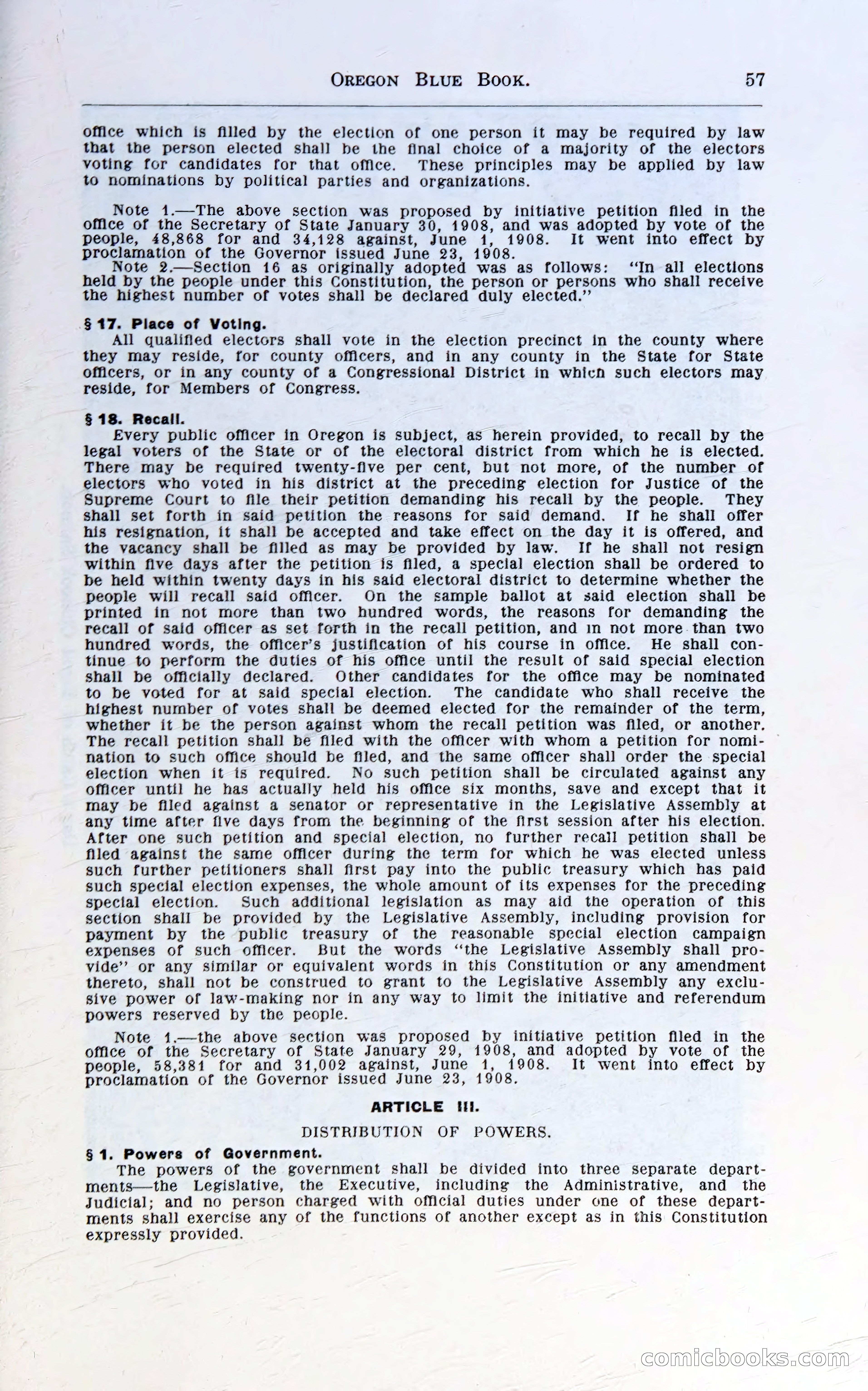 Oregon Blue Book, 1911 Commemorative Edition — page 60 of 141