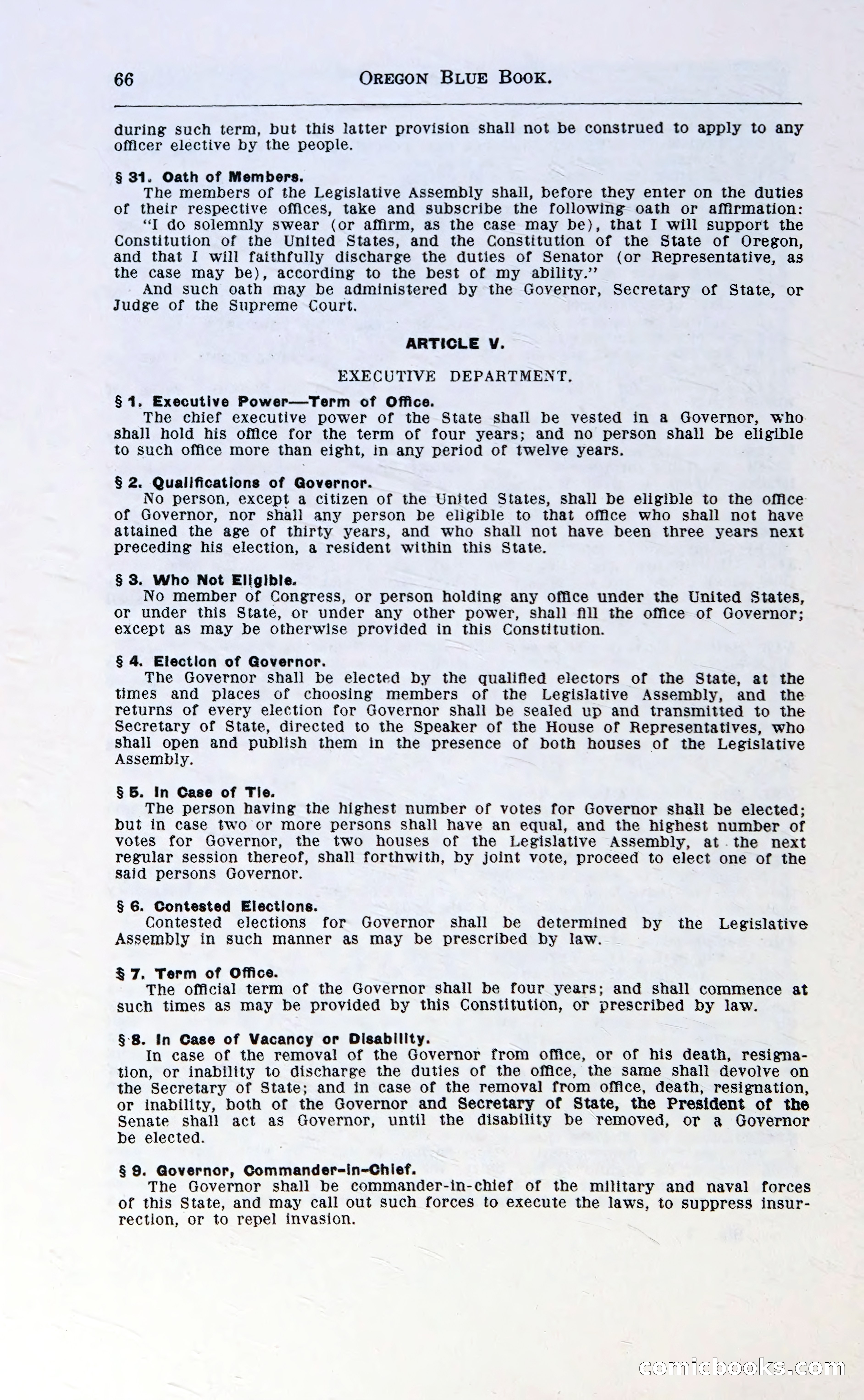 Oregon Blue Book, 1911 Commemorative Edition — page 69 of 141