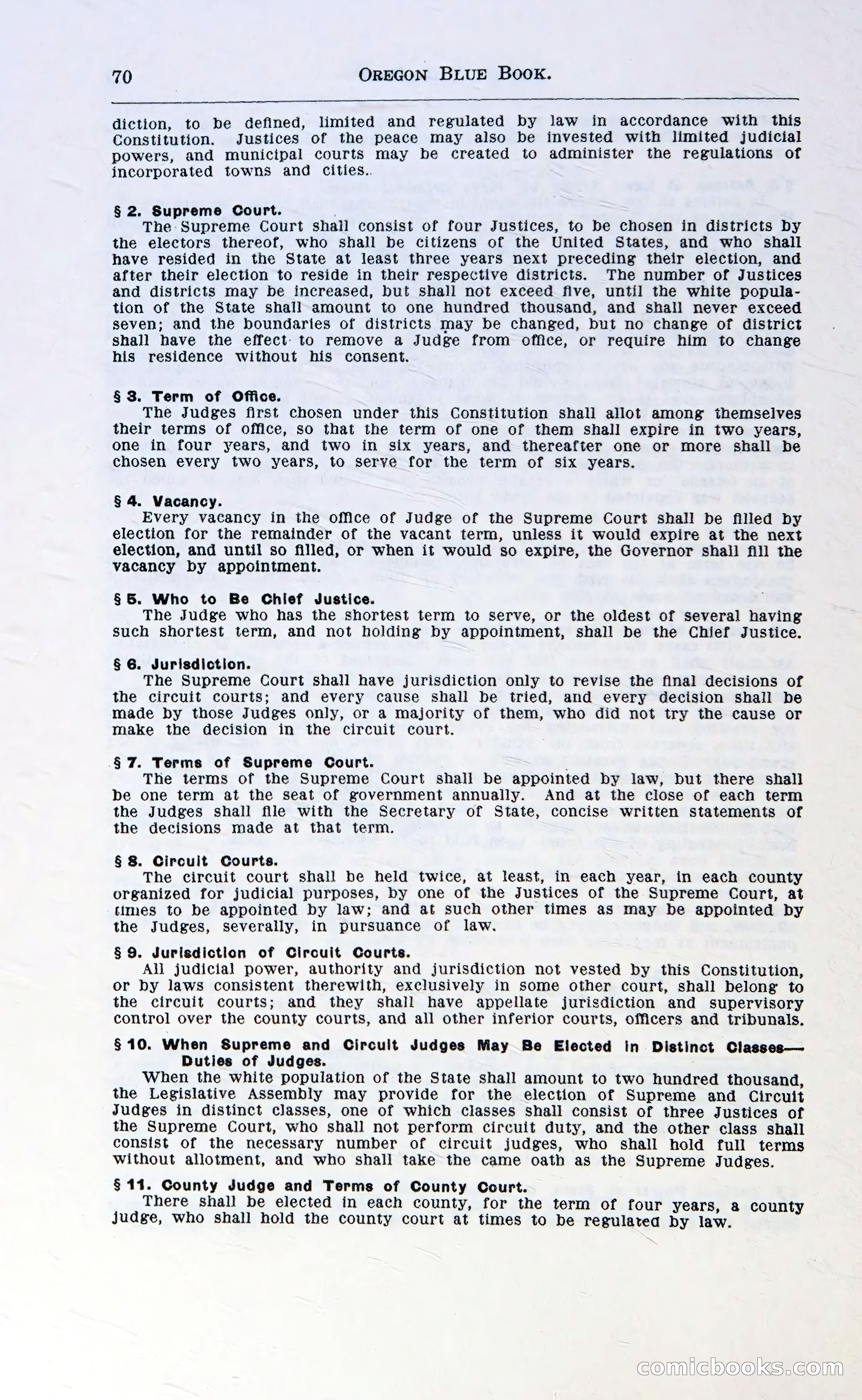 Oregon Blue Book, 1911 Commemorative Edition — page 73 of 141
