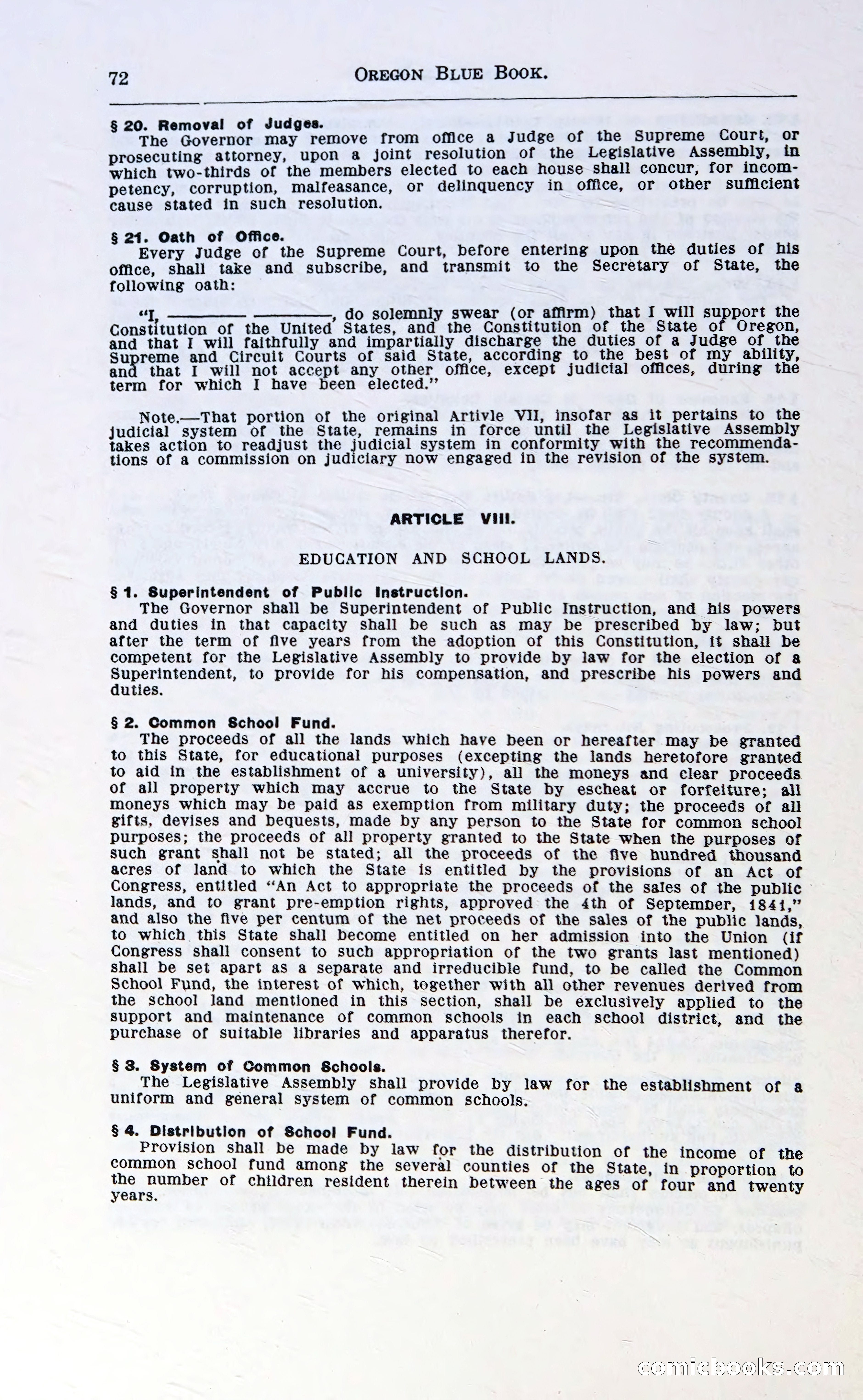 Oregon Blue Book, 1911 Commemorative Edition — page 75 of 141